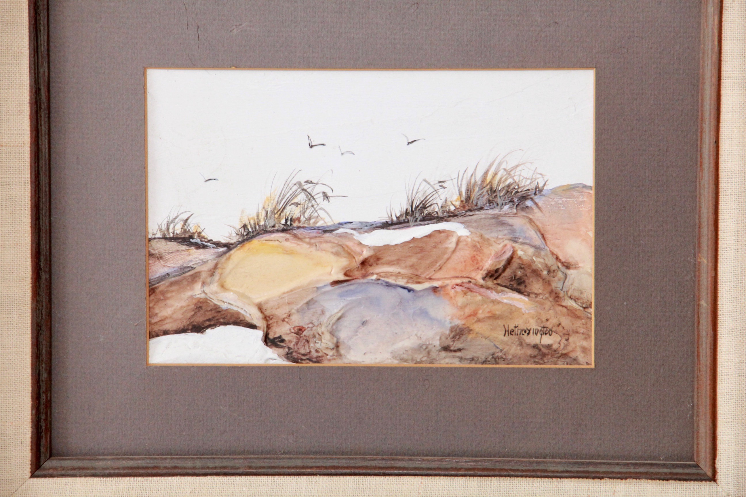 Acrylic on Paper and Offset Lithographs of Country Landscapes