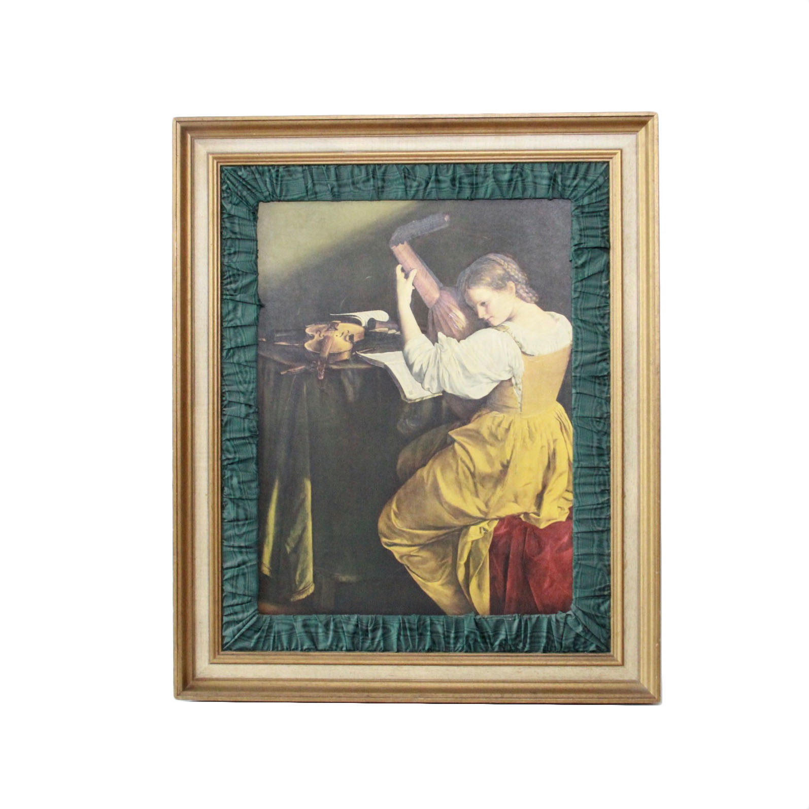 After Orazio Gentileschi Giclée on Board "The Lute Player"