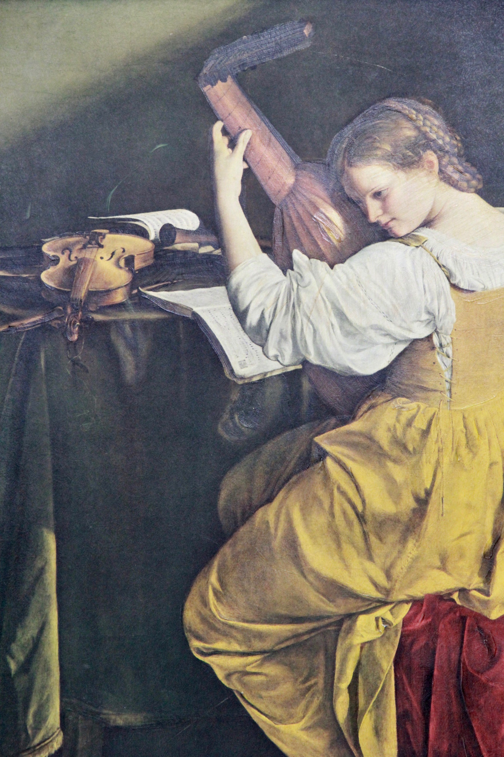 After Orazio Gentileschi Giclée on Board "The Lute Player"