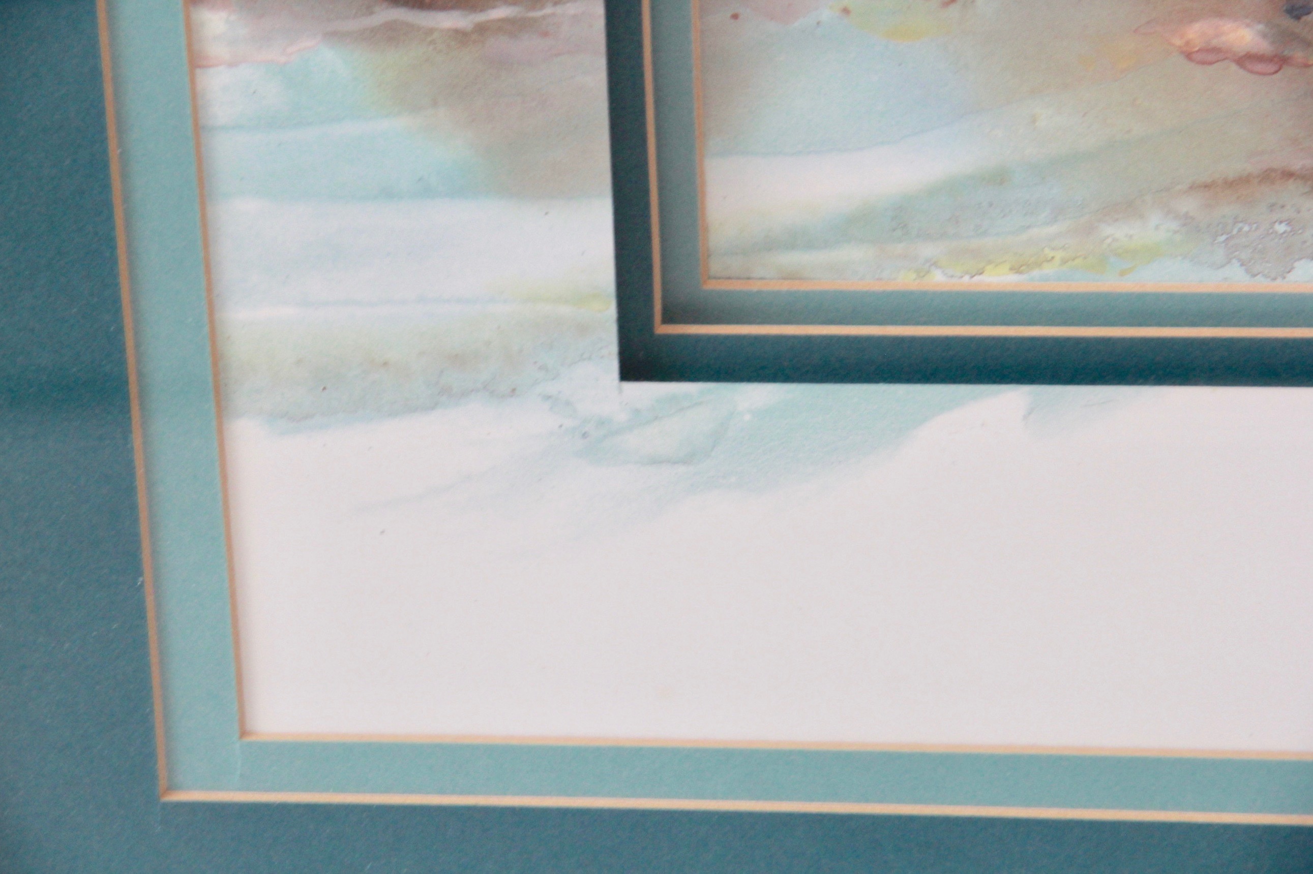 After Adin Shade Offset Lithograph "Southwest Desert Scene"