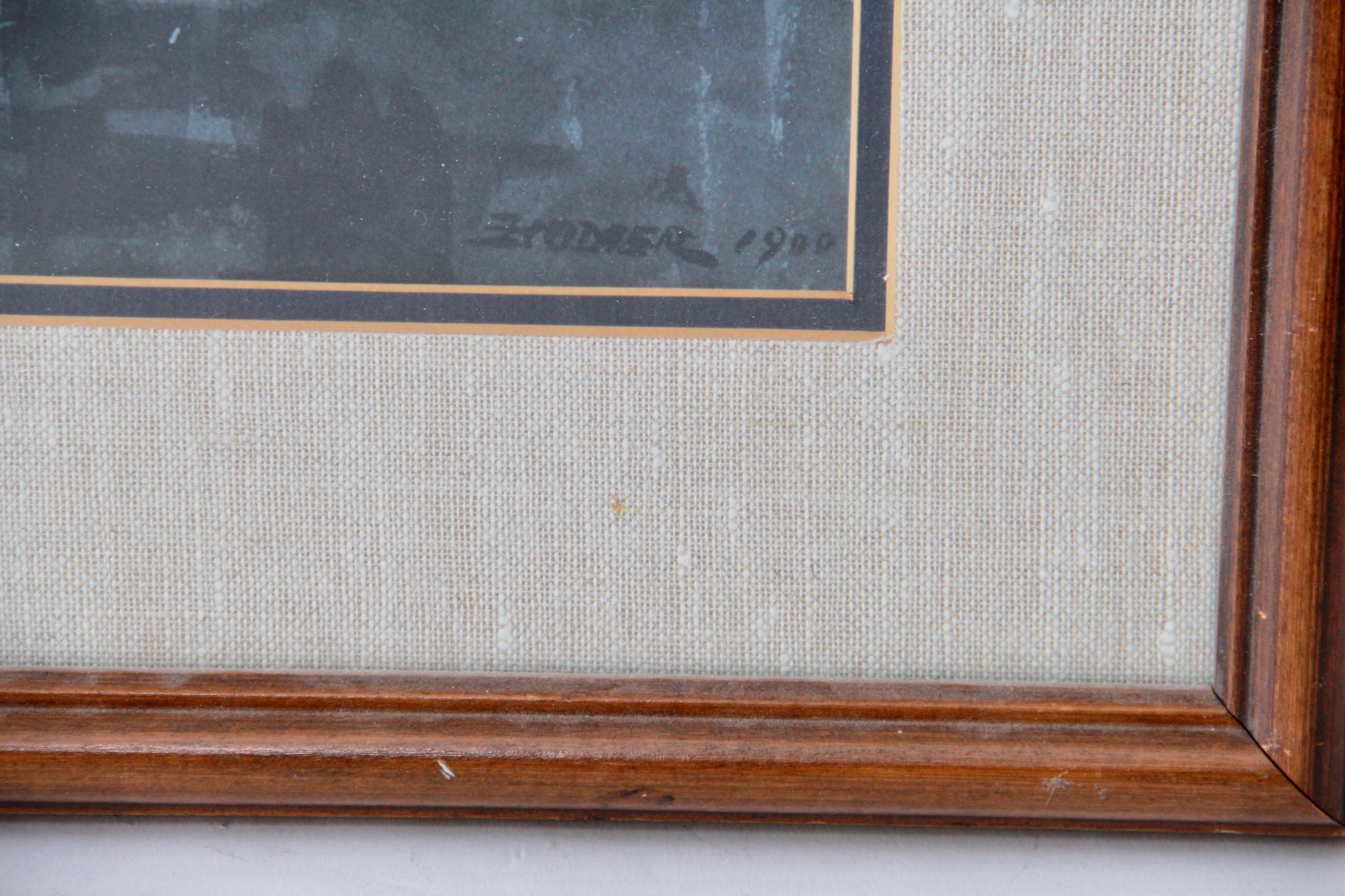 After Winslow Homer Offset Lithographs "The Rise" and "Sketch for Hound and Hunter"