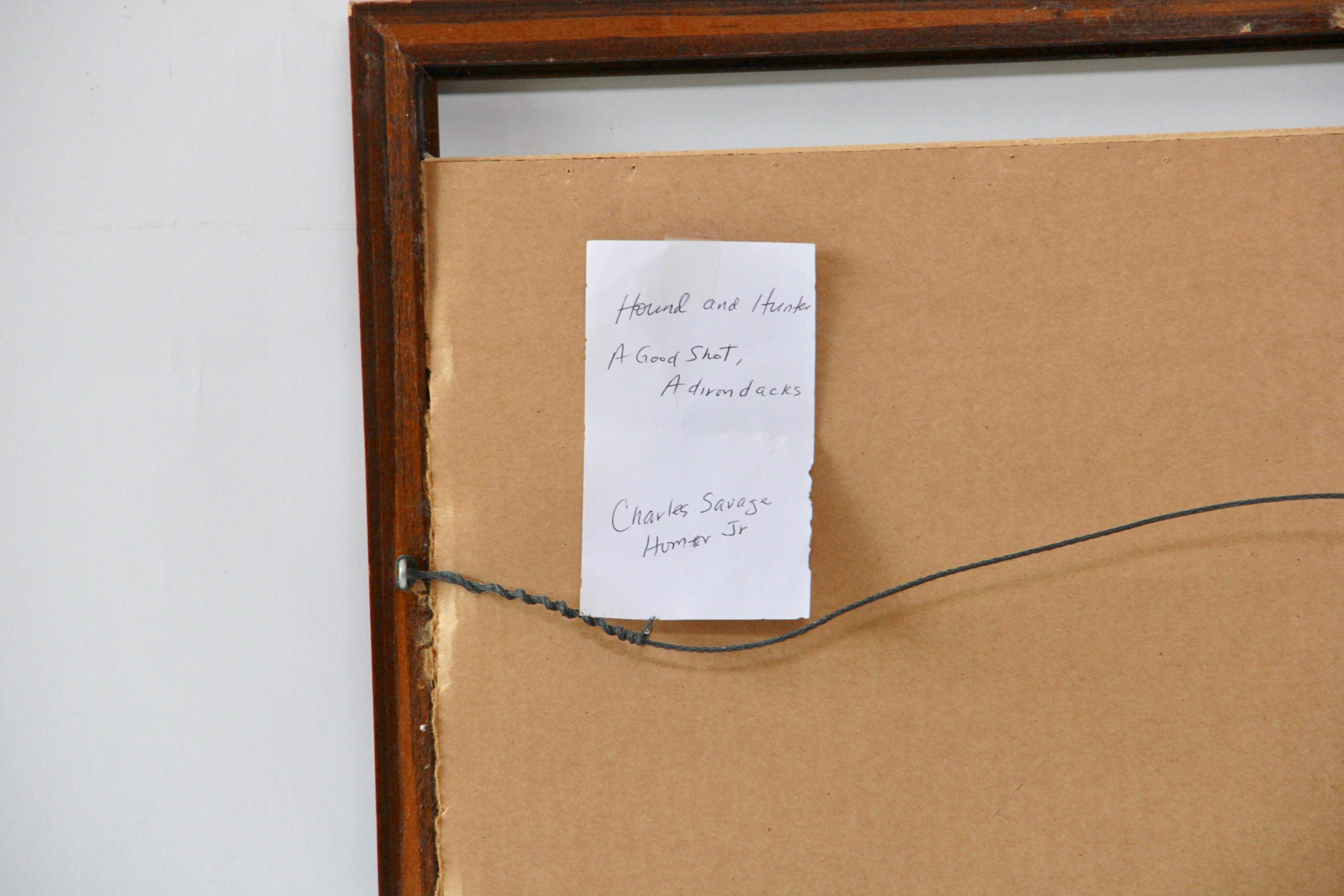 After Winslow Homer Offset Lithographs "The Rise" and "Sketch for Hound and Hunter"