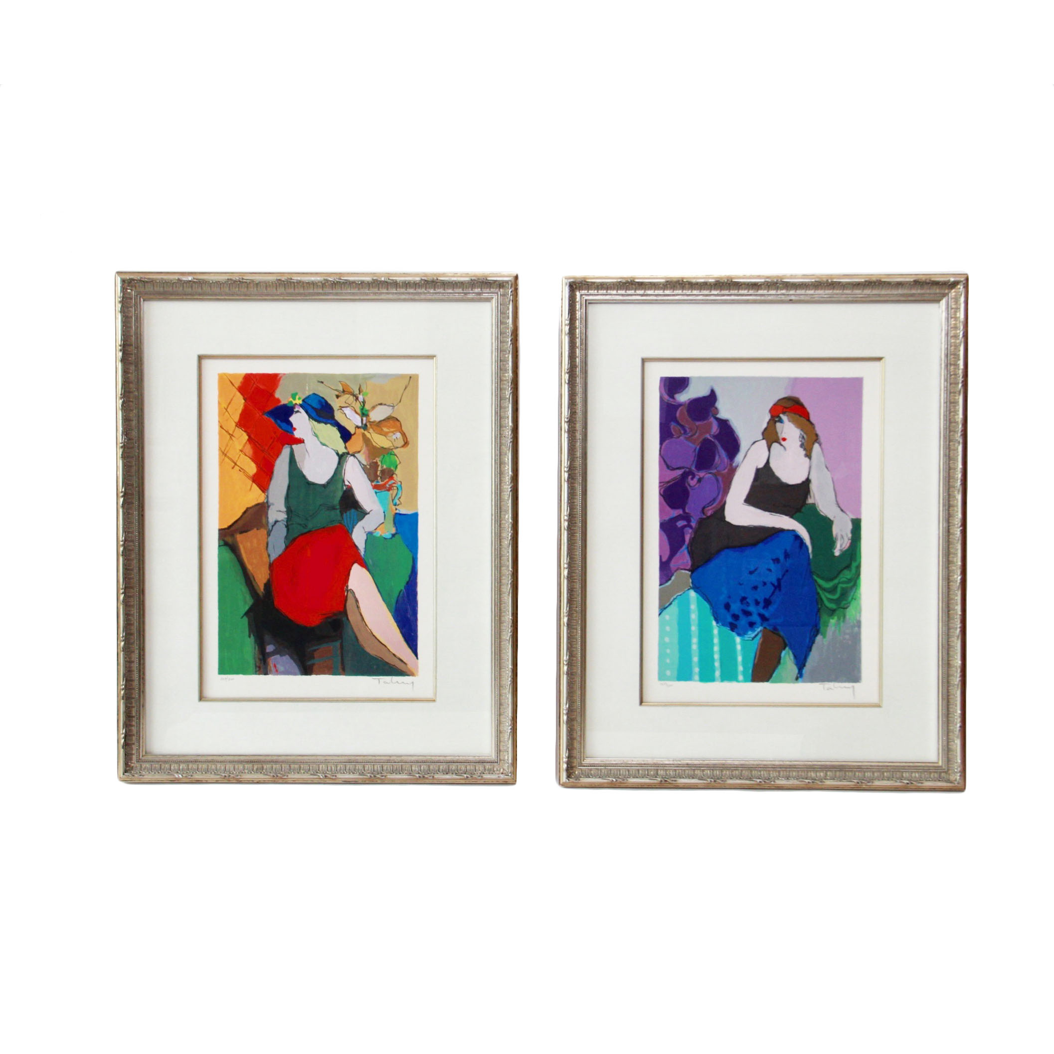 Itzchak Tarkay Signed Limited Edition Serigraph Portraits