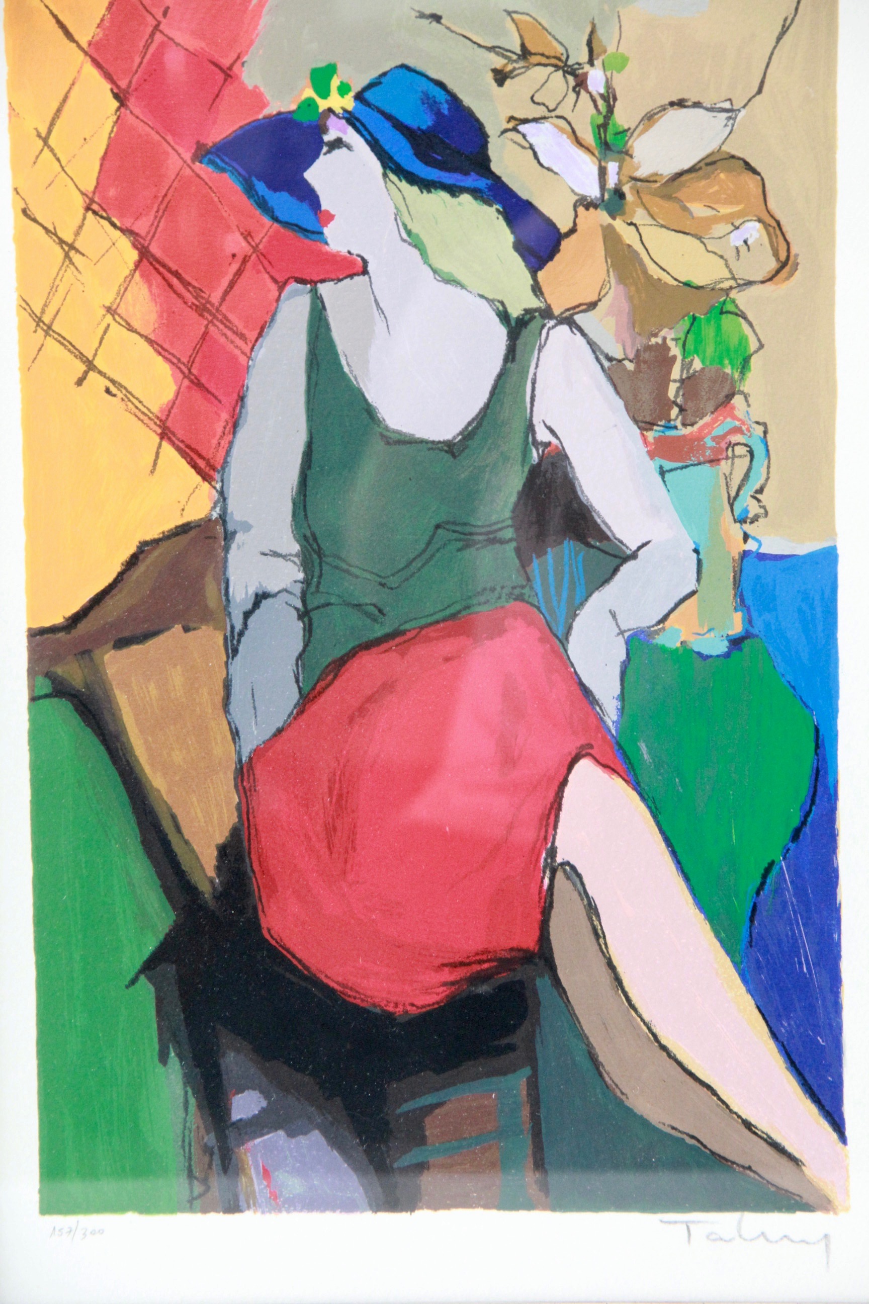 Itzchak Tarkay Signed Limited Edition Serigraph Portraits