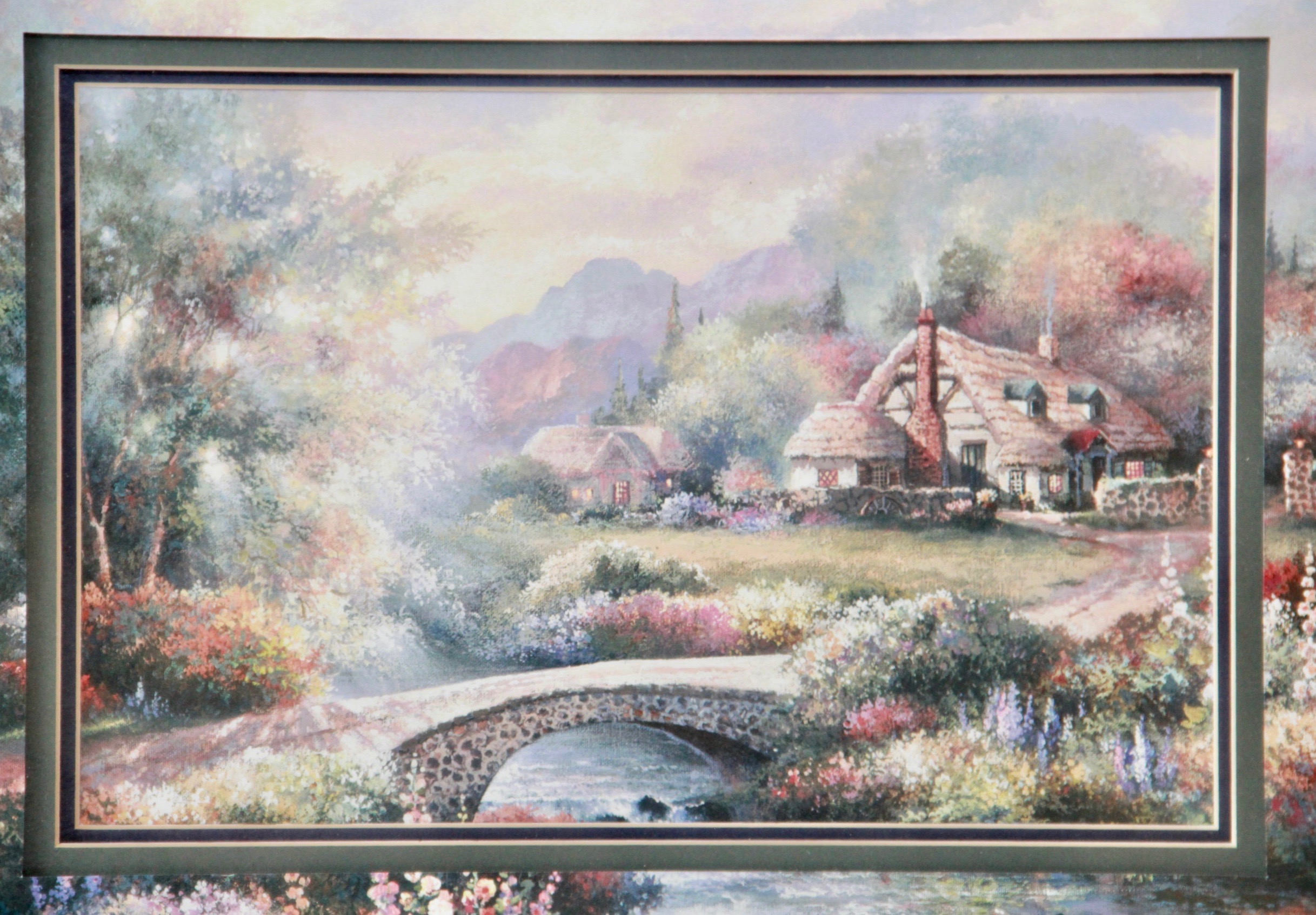 James Lee Offset Lithograph "Country Bridge"