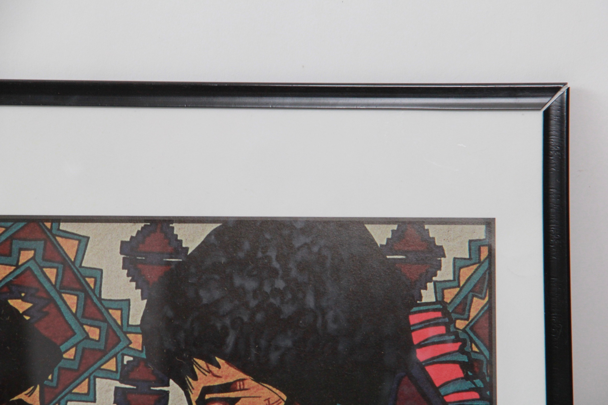 Offset Lithograph and Painting Featuring Amado Pena