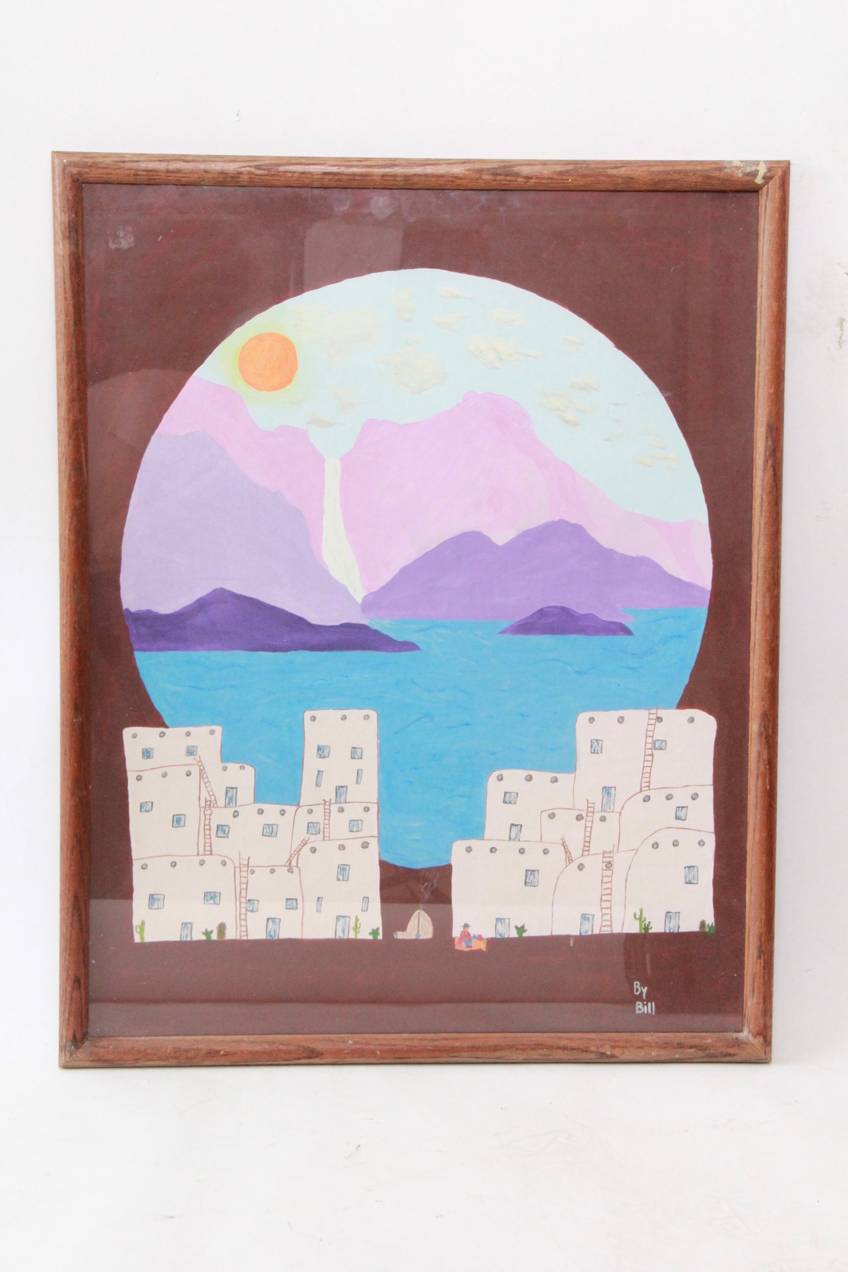 Offset Lithograph and Painting Featuring Amado Pena