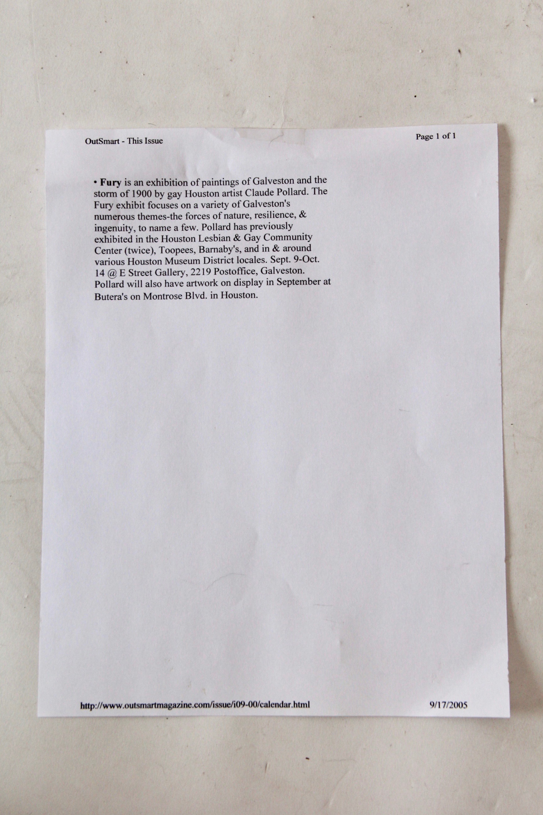 1993 Claude Pollard Pastel on Paper "The Poor Pitiful Unmarried Women of San Antonio"