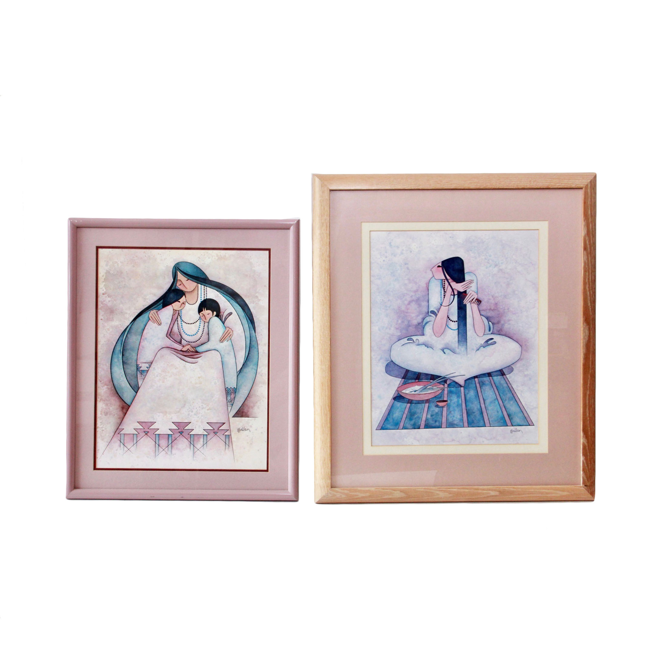 G. E. Mullan Offset Lithographs After Southwestern Portraiture