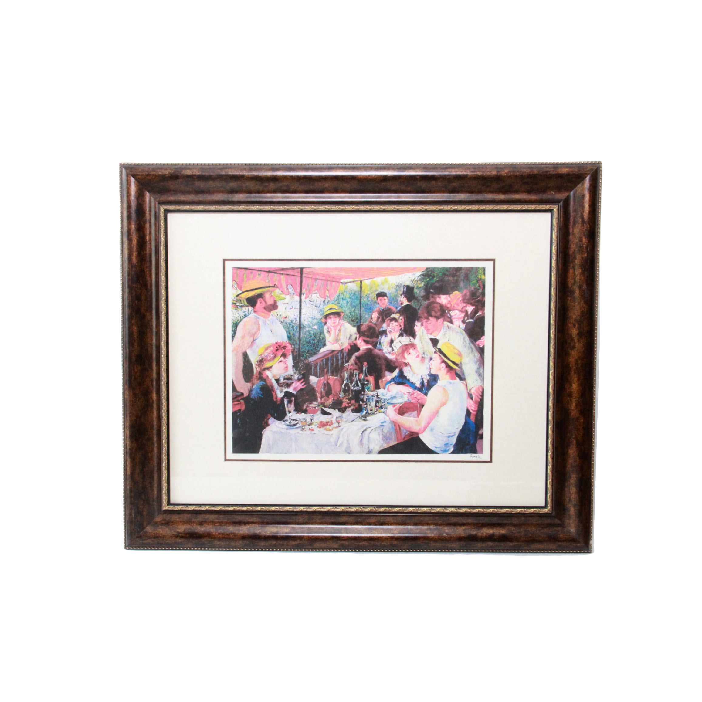 After Pierre-Auguste Renoir Lithograph on Paper "Luncheon of The Boating Party"
