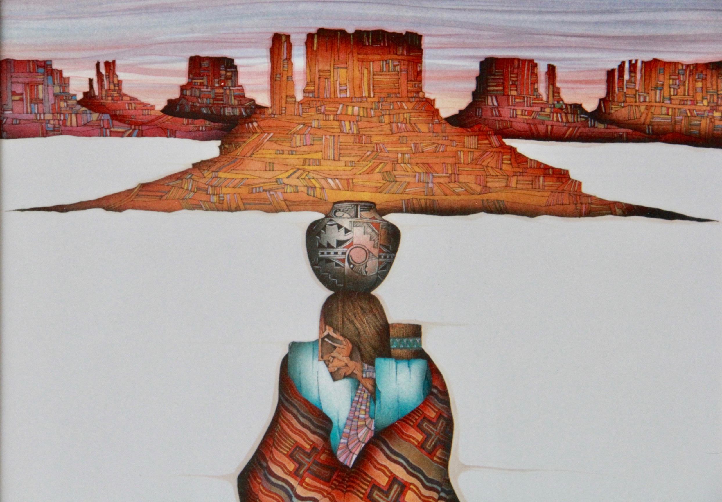 Amado Pena Lithographs of "Las Moradas" and "Artesana del Valle"