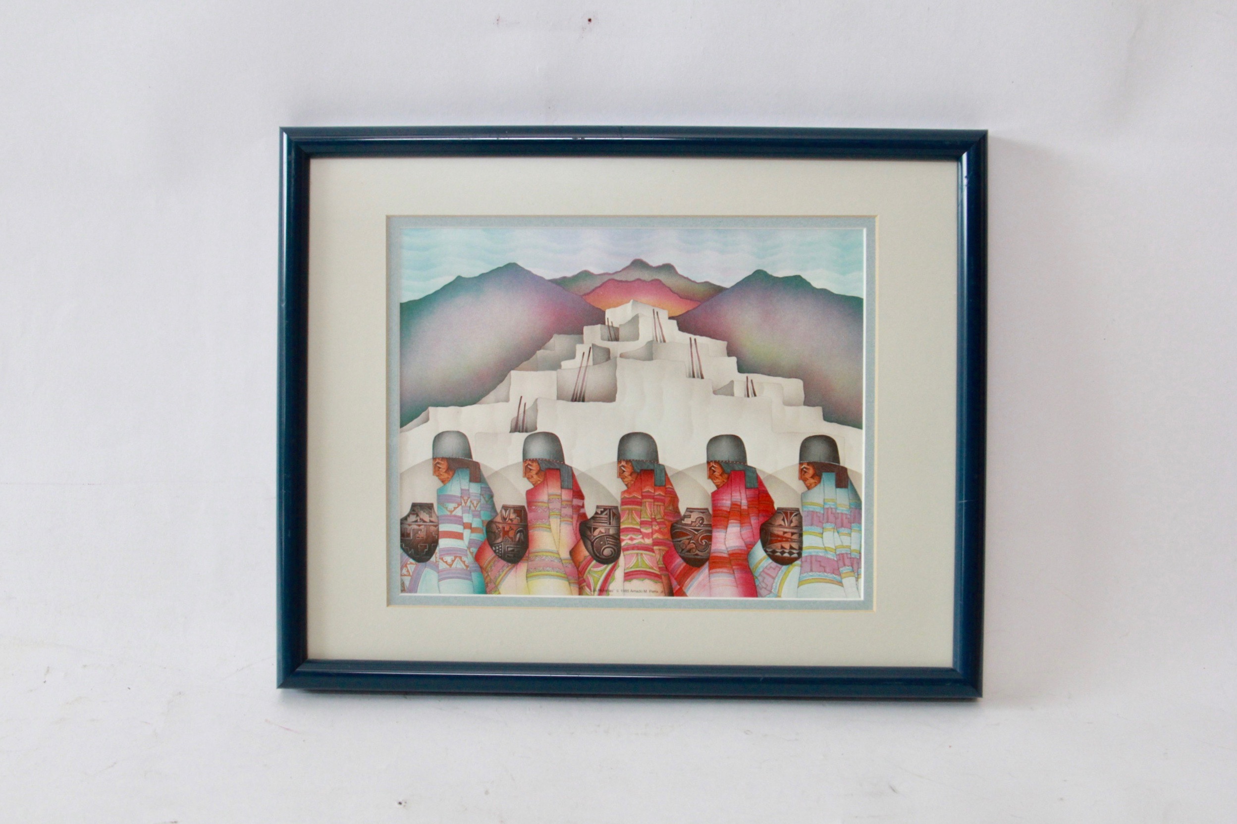 Amado Pena Lithographs of "Las Moradas" and "Artesana del Valle"