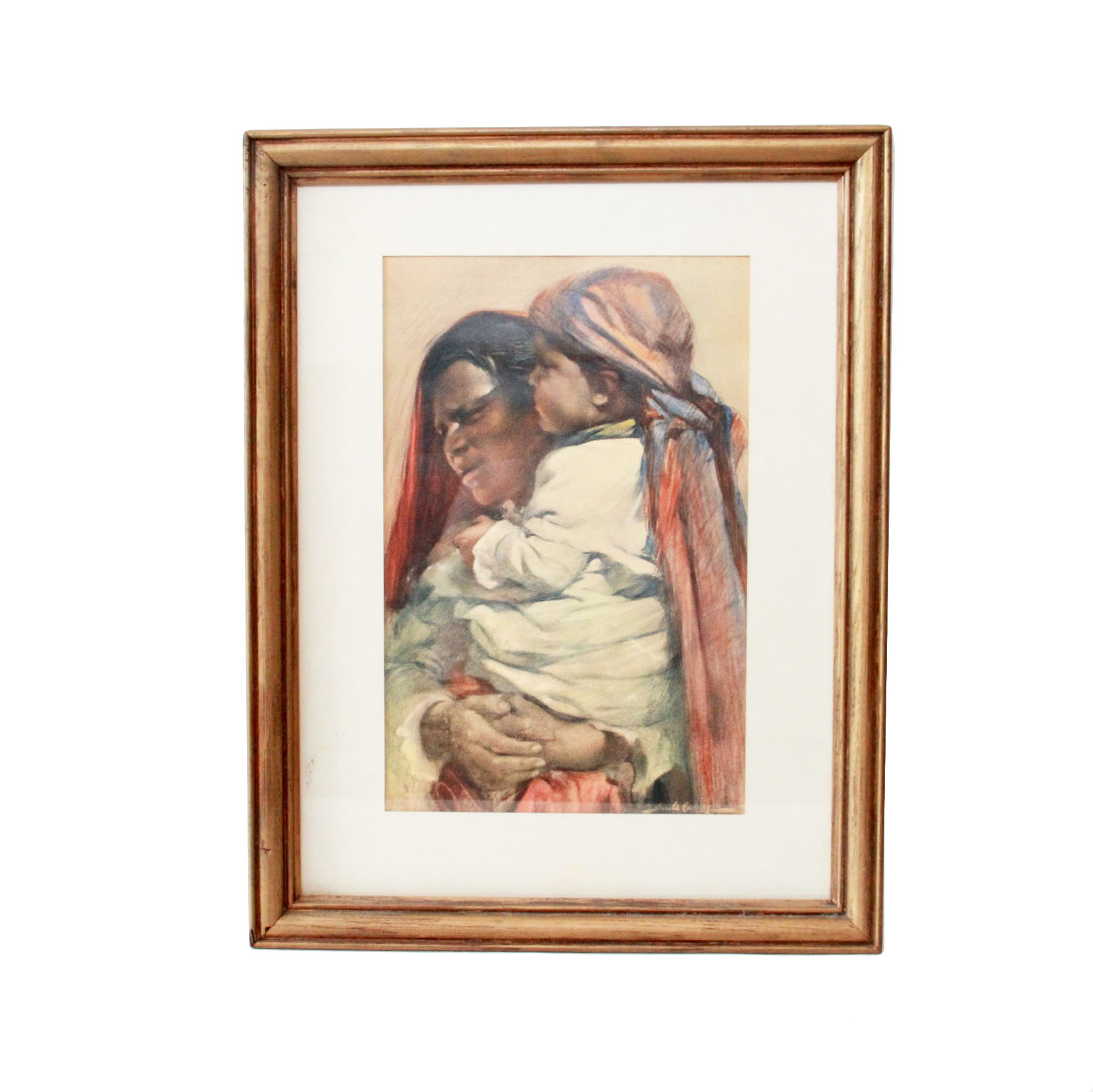 After Gerald Cassidy Offset Lithograph "Indian Madonna"