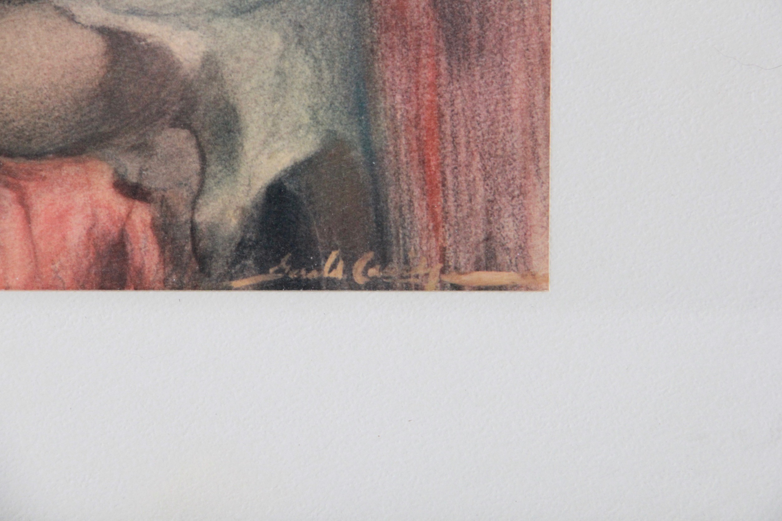 After Gerald Cassidy Offset Lithograph "Indian Madonna"