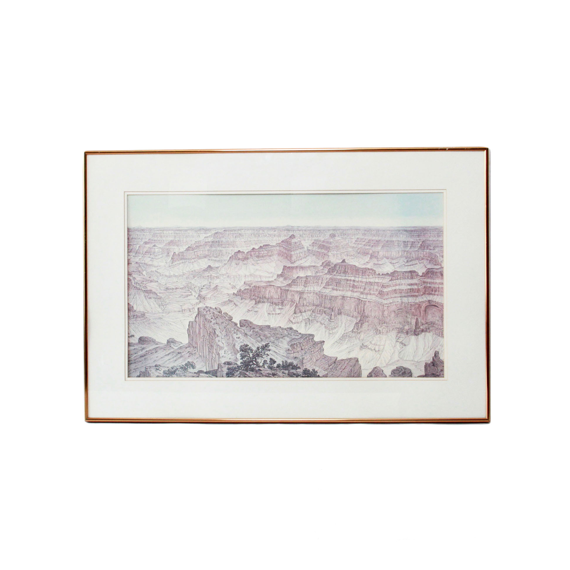 Offset Lithograph on Paper of Grand Canyon