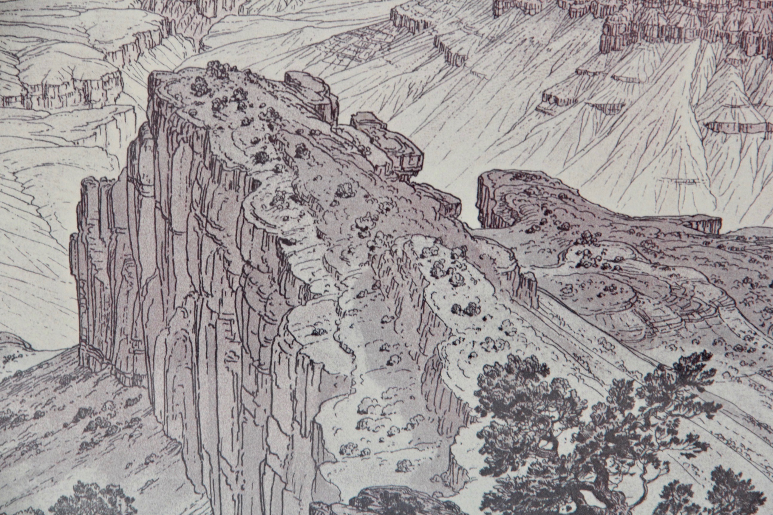 Offset Lithograph on Paper of Grand Canyon