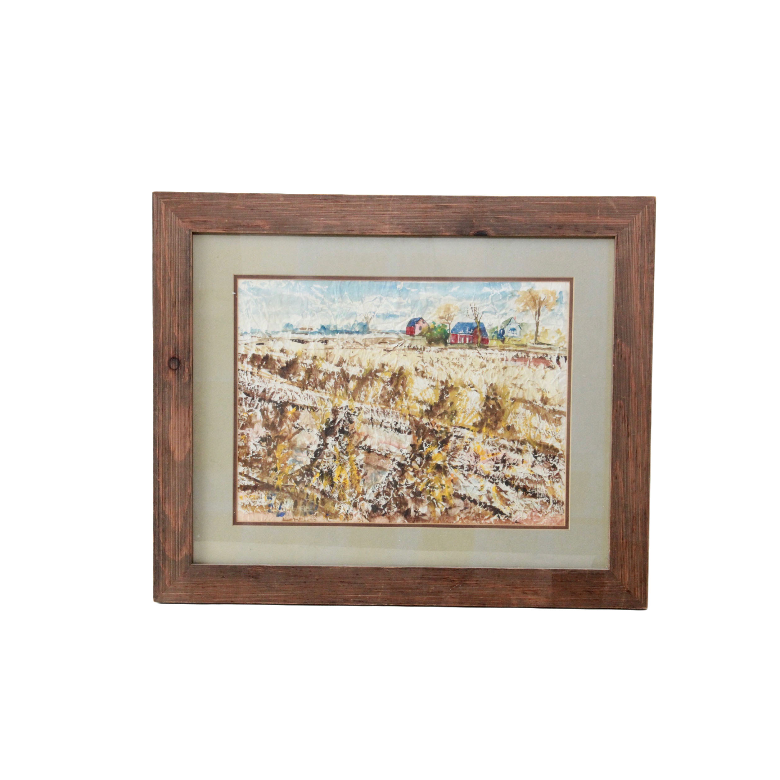 Watercolor Painting of Landscape