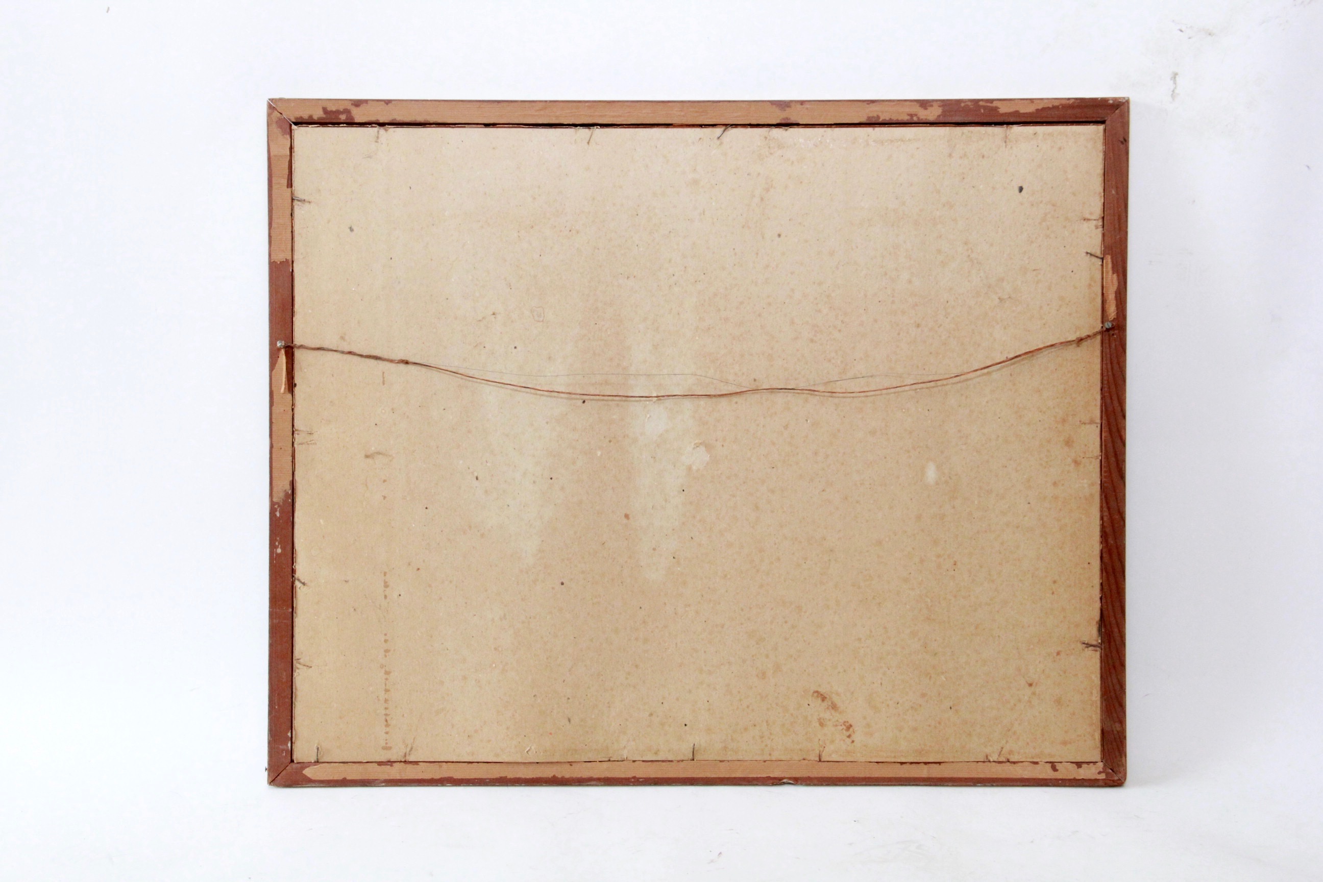 Watercolor Paintings and Color Pencil Drawing on Paper of Abstract Scenes