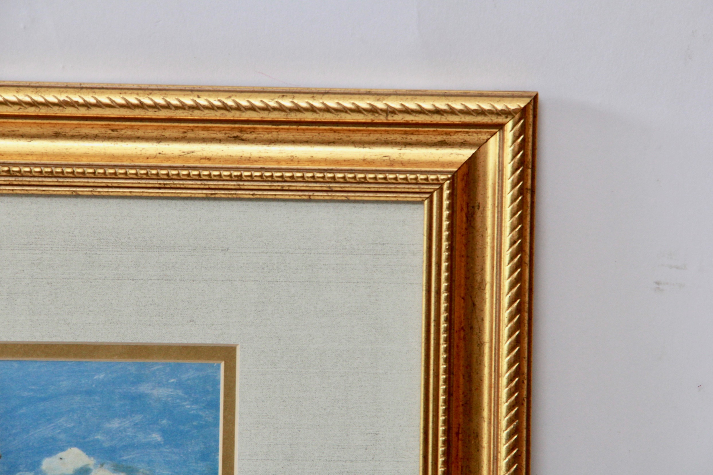 After Monet "Garden at Sainte-Addresse" Offset Lithograph