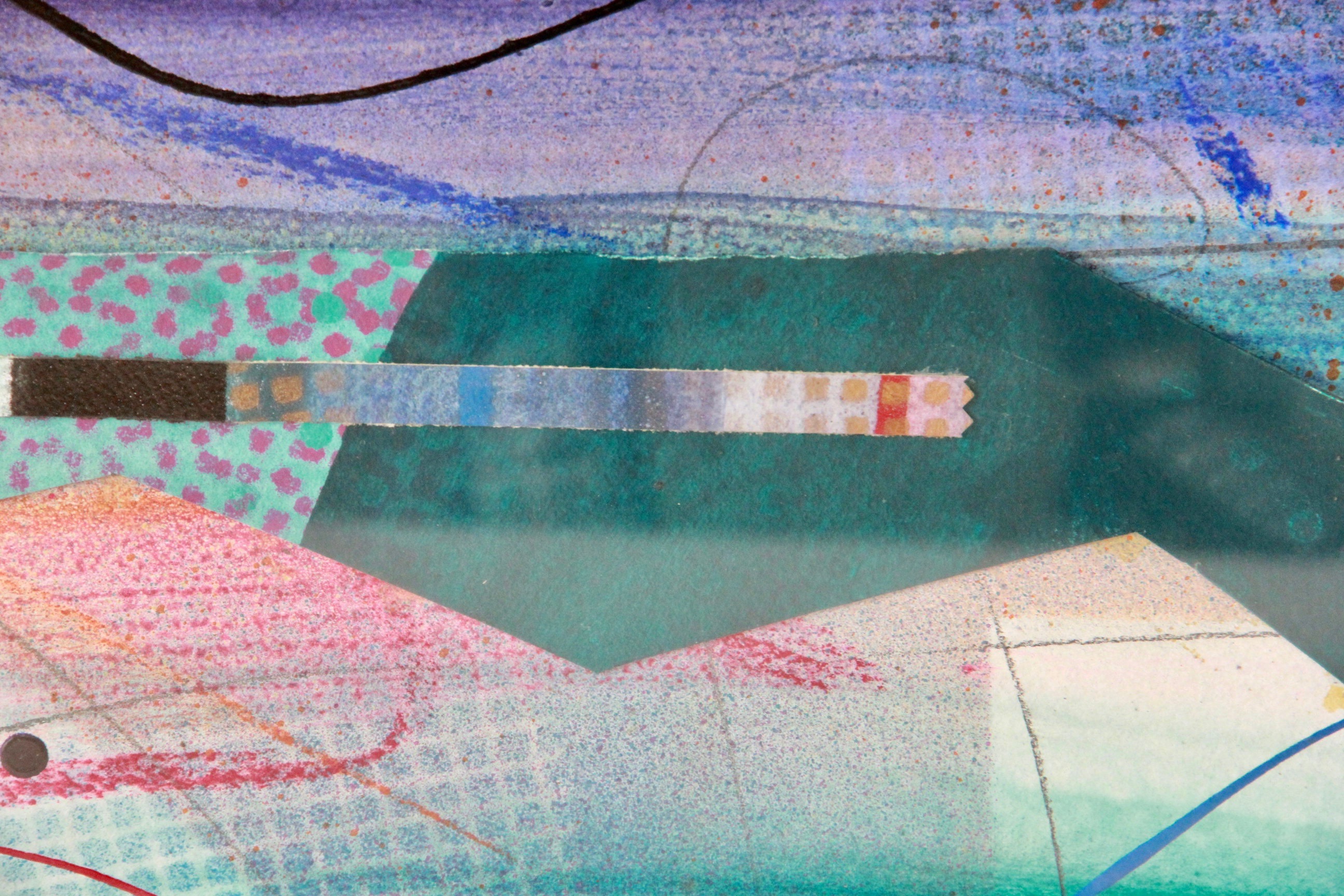 Daniel Lencioni Abstract Mixed Media Collage