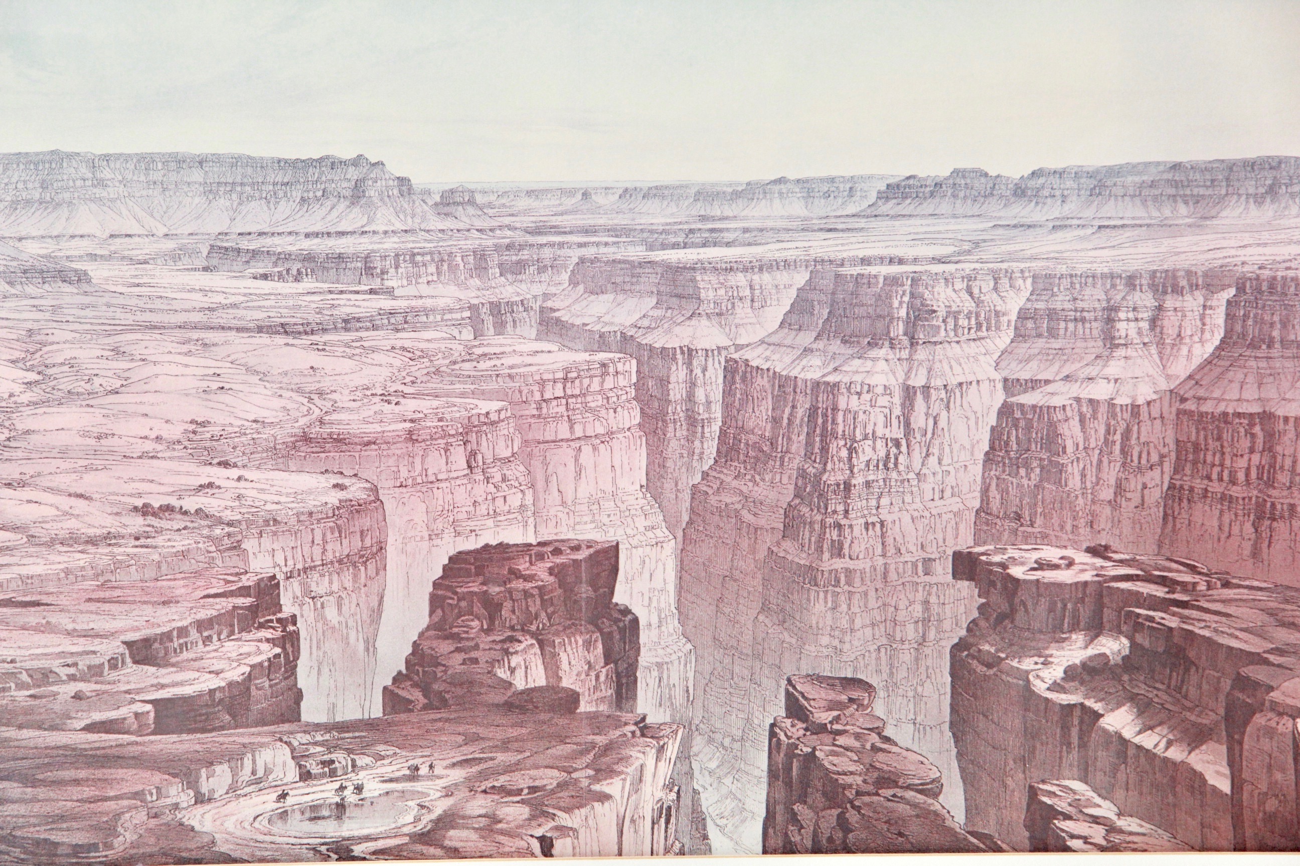 Offset Lithograph on Paper of Grand Canyon