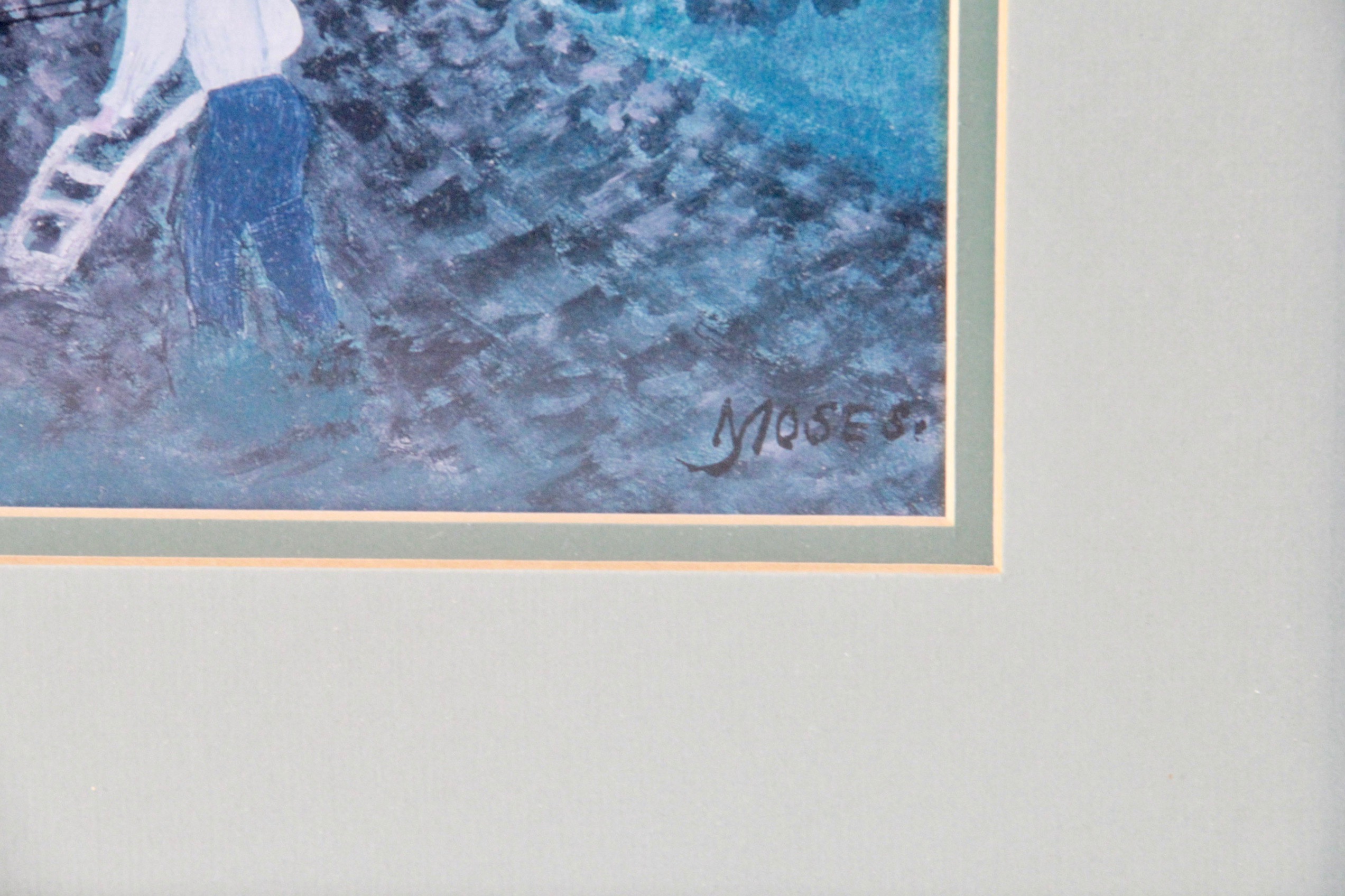 After Grandma Moses Offset Lithograph "Hoosick River Summer"