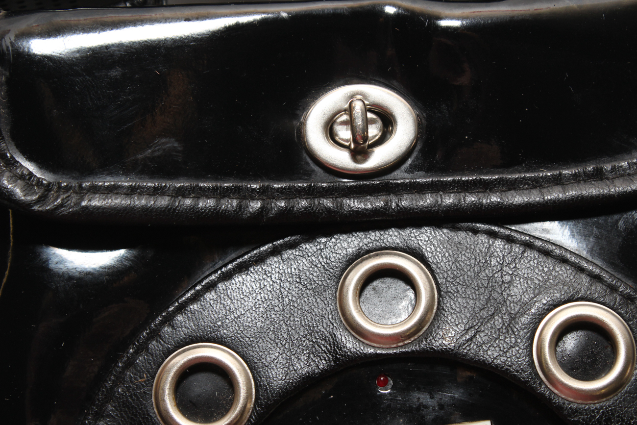 1970s Black Vinyl Telephone Purse