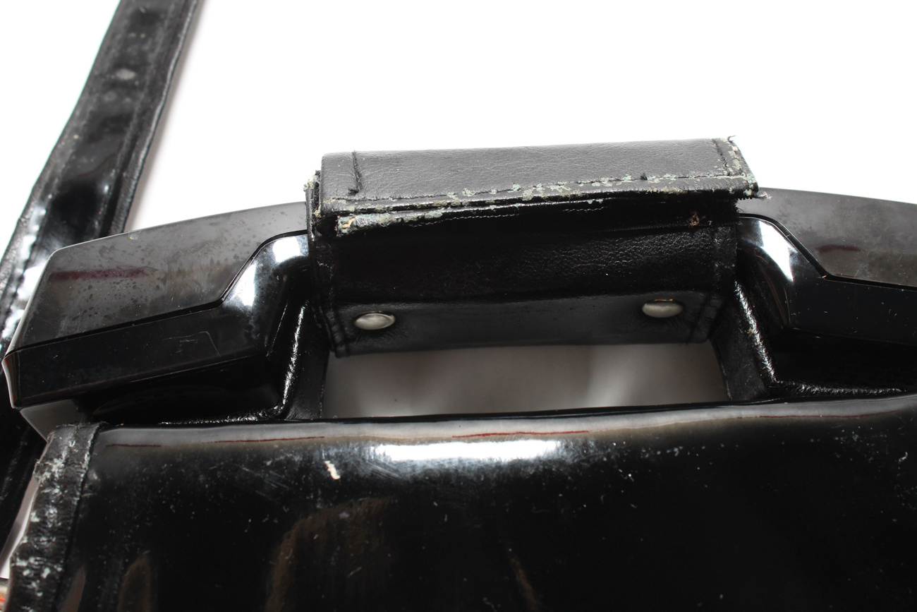 1970s Black Vinyl Telephone Purse