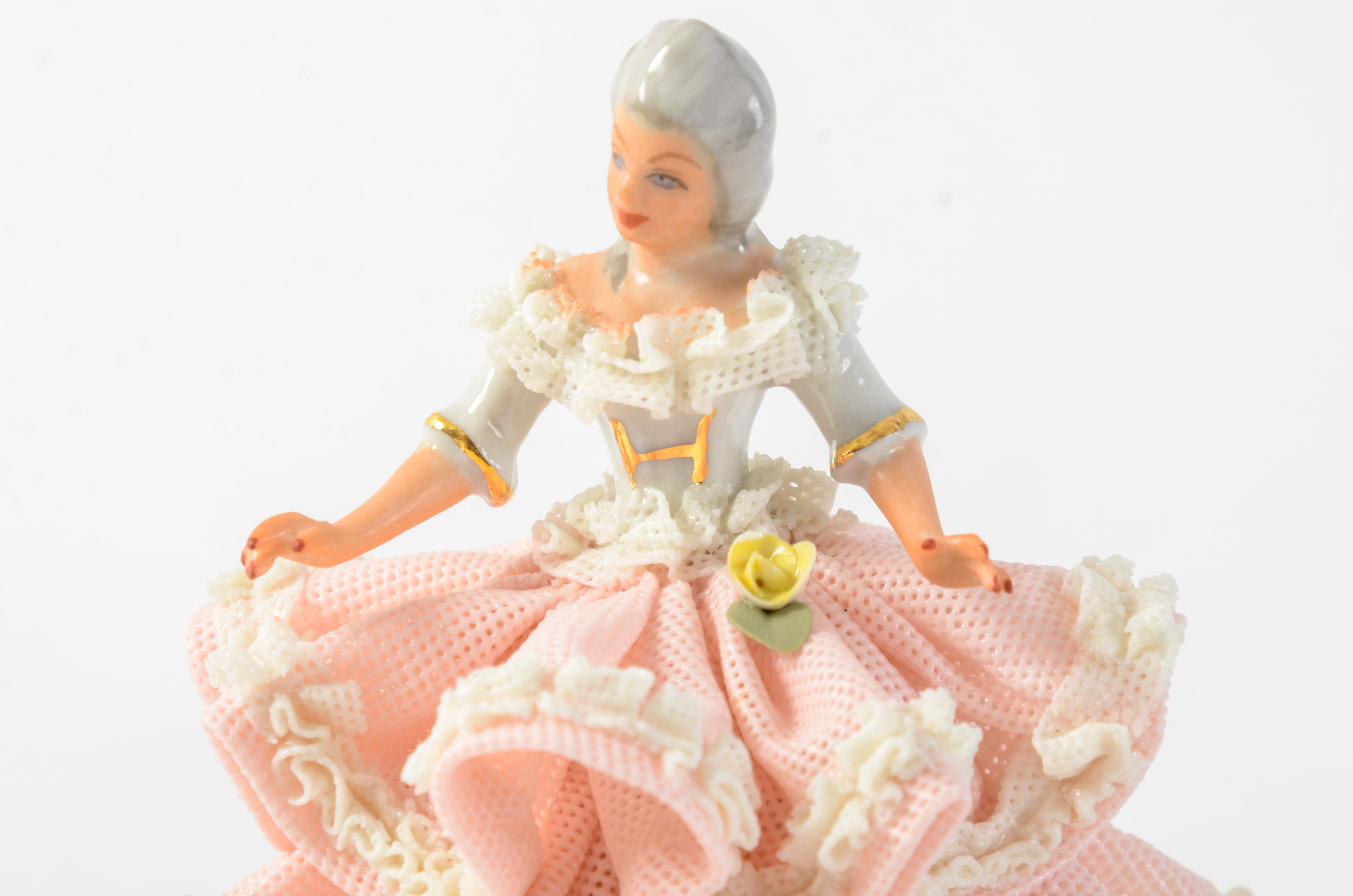 Vintage Dresden West Germany Porcelain Figurine