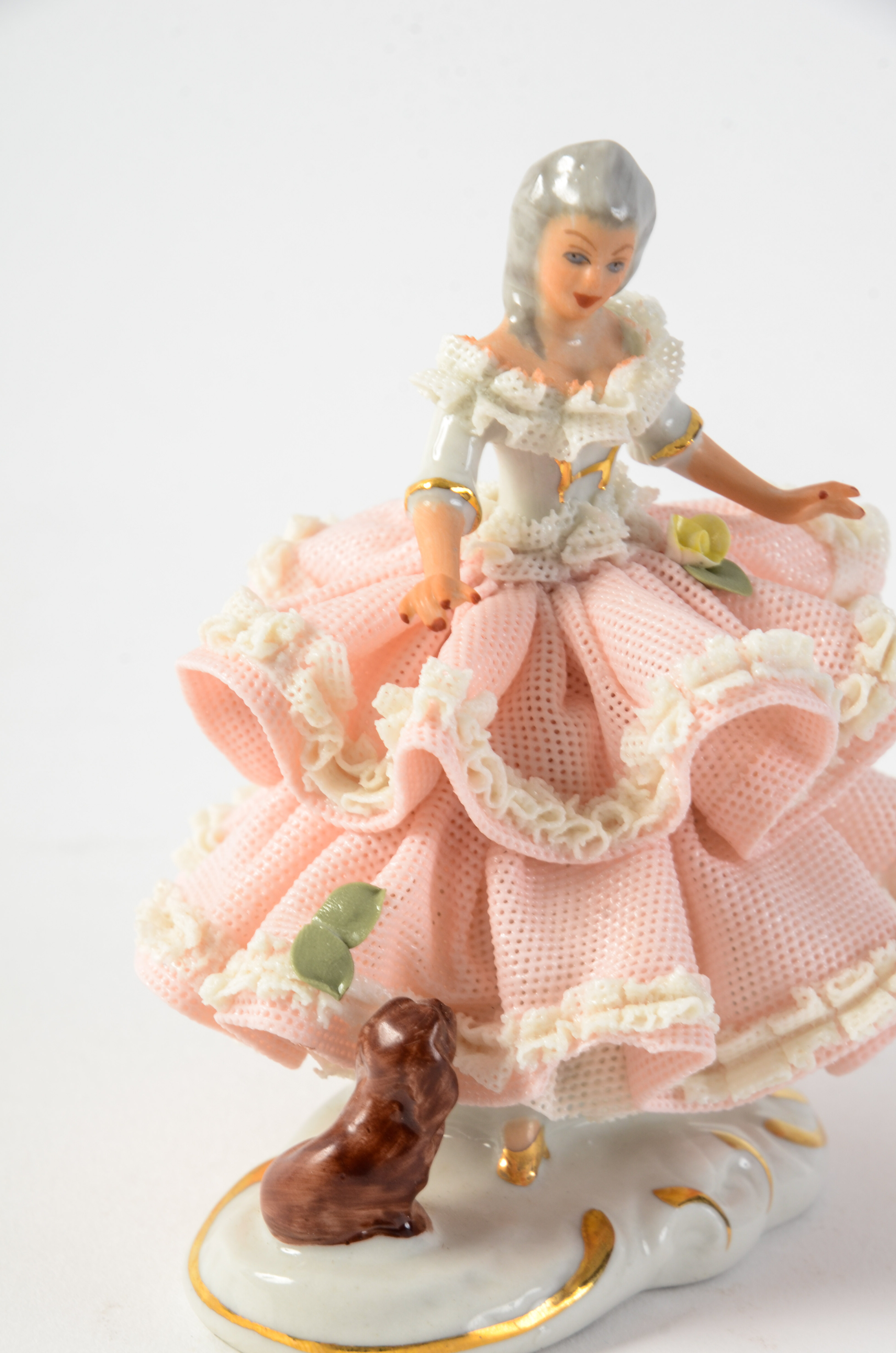 Vintage Dresden West Germany Porcelain Figurine