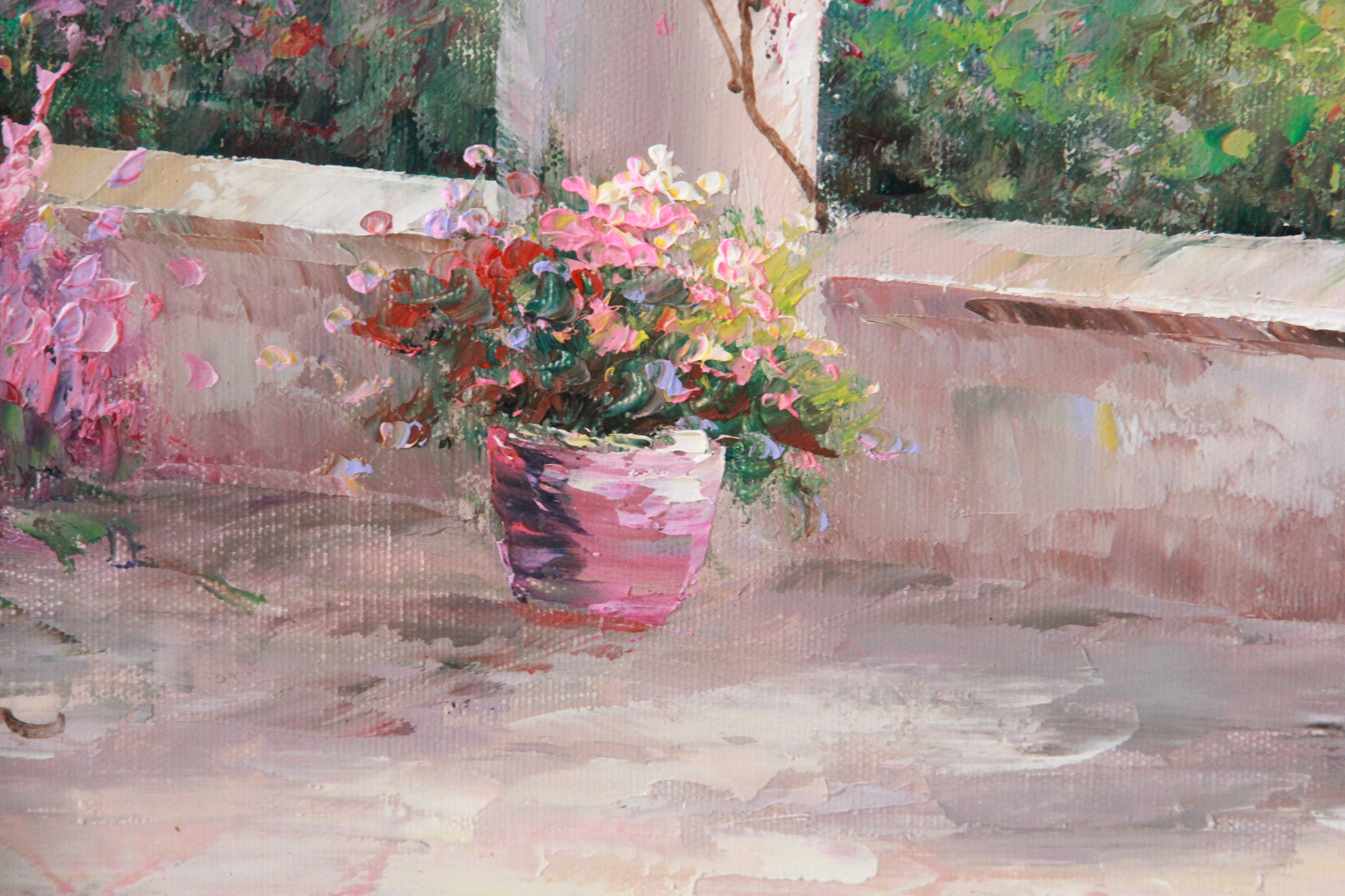 Acrylic Painting on Canvas of Coastal Scene