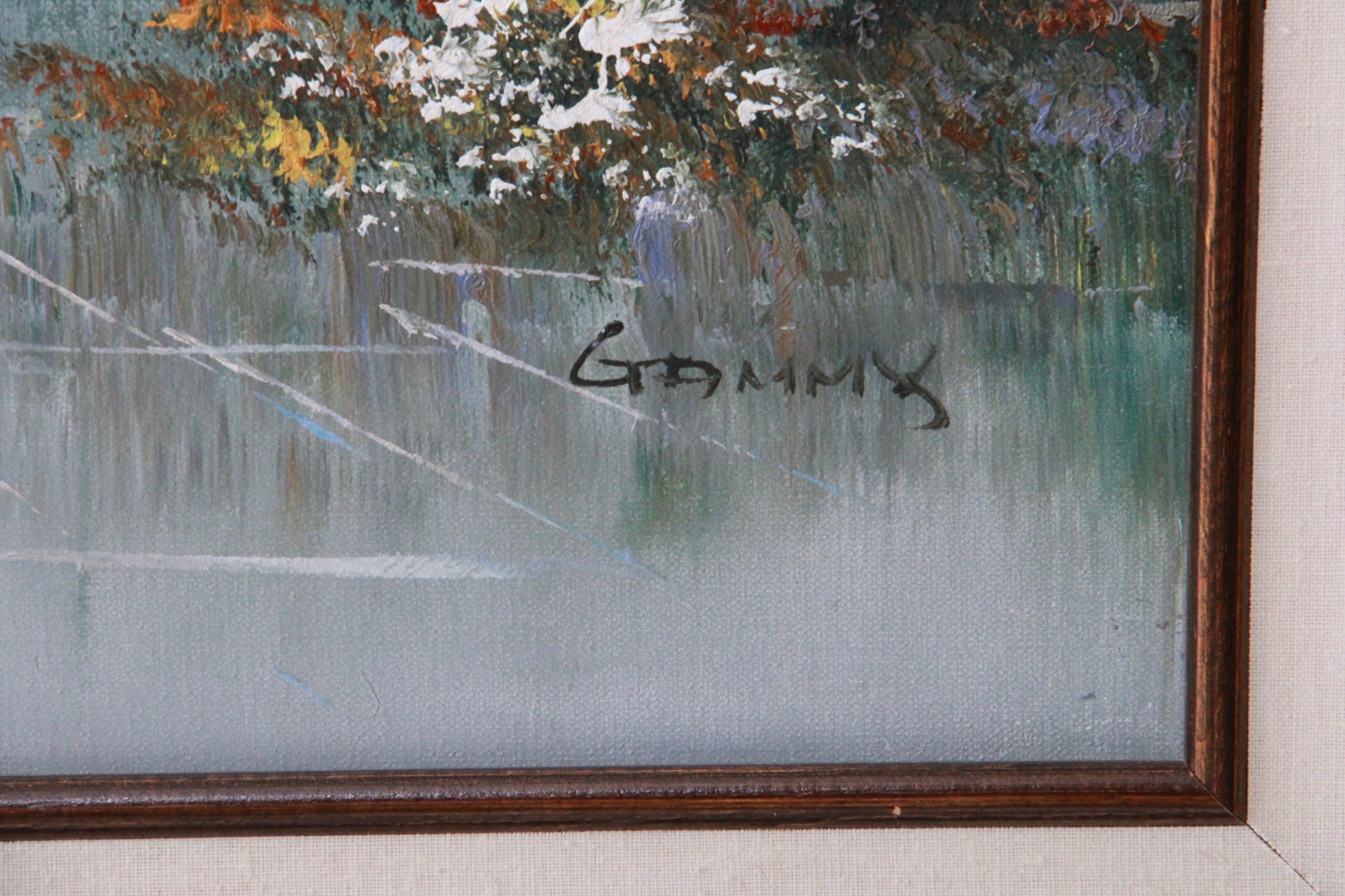 Oil Painting on Canvas of Parisian Street Scene