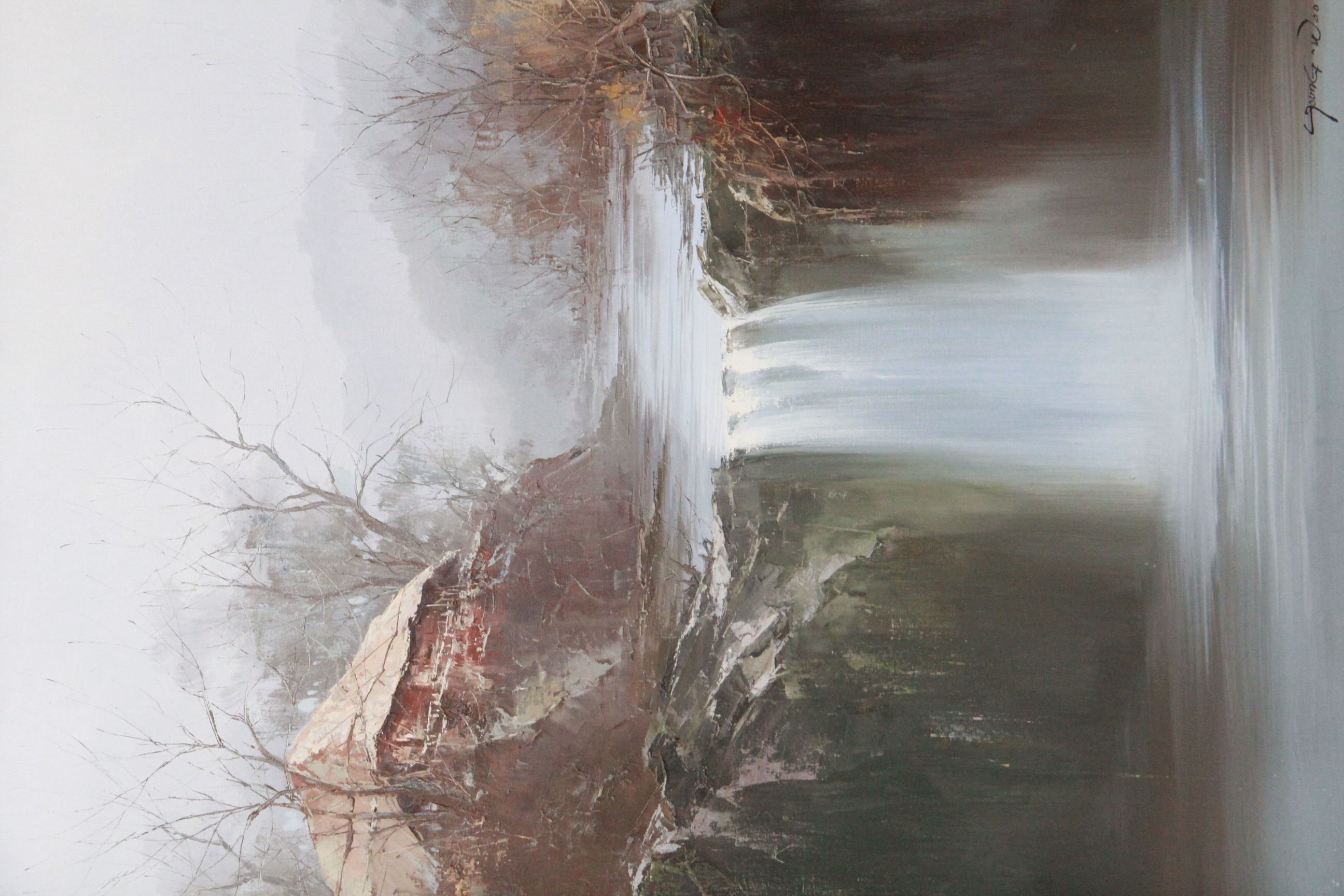 Young Woo Acrylic Painting on Canvas of Landscape