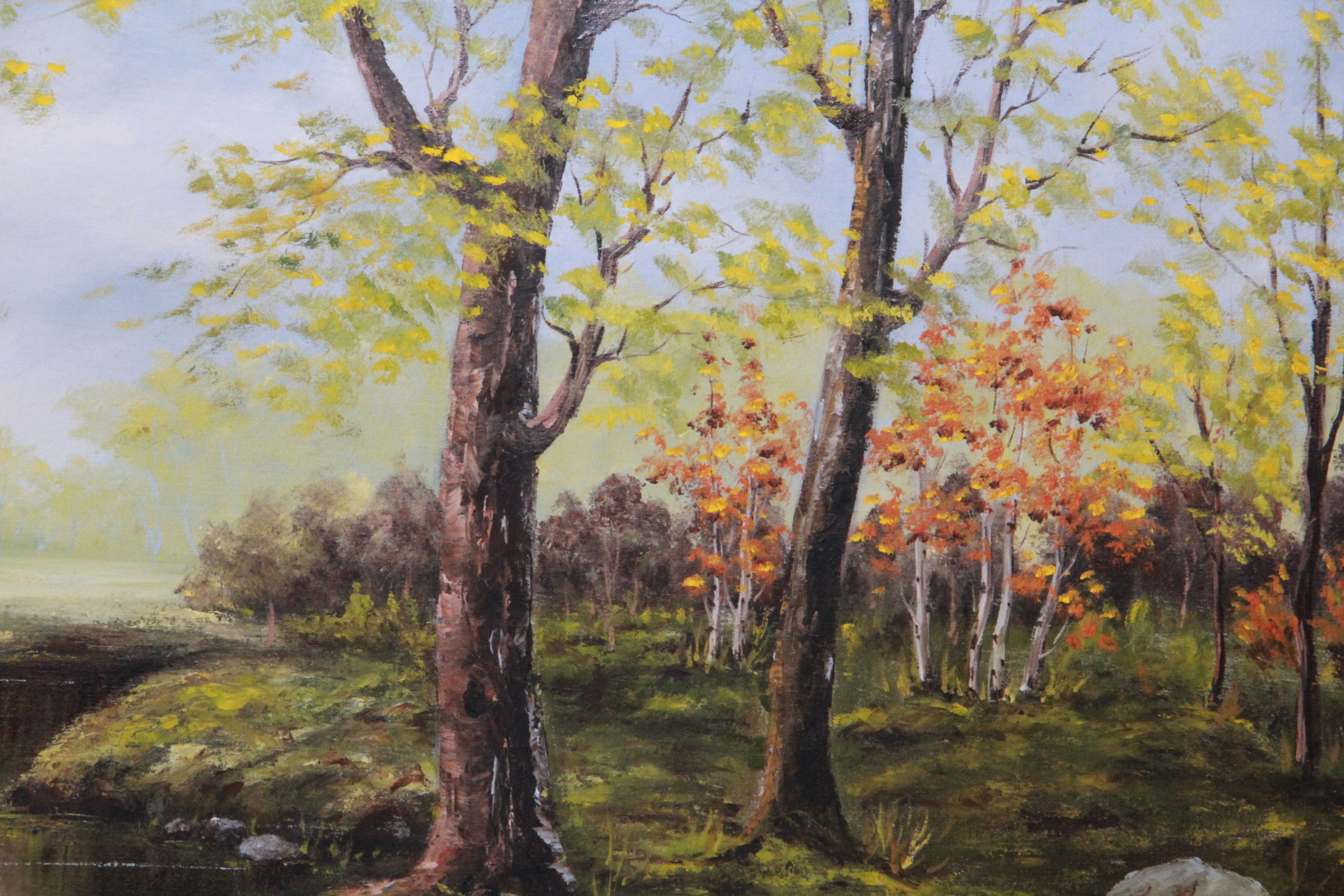 Acrylic Painting on Canvas of Landscape