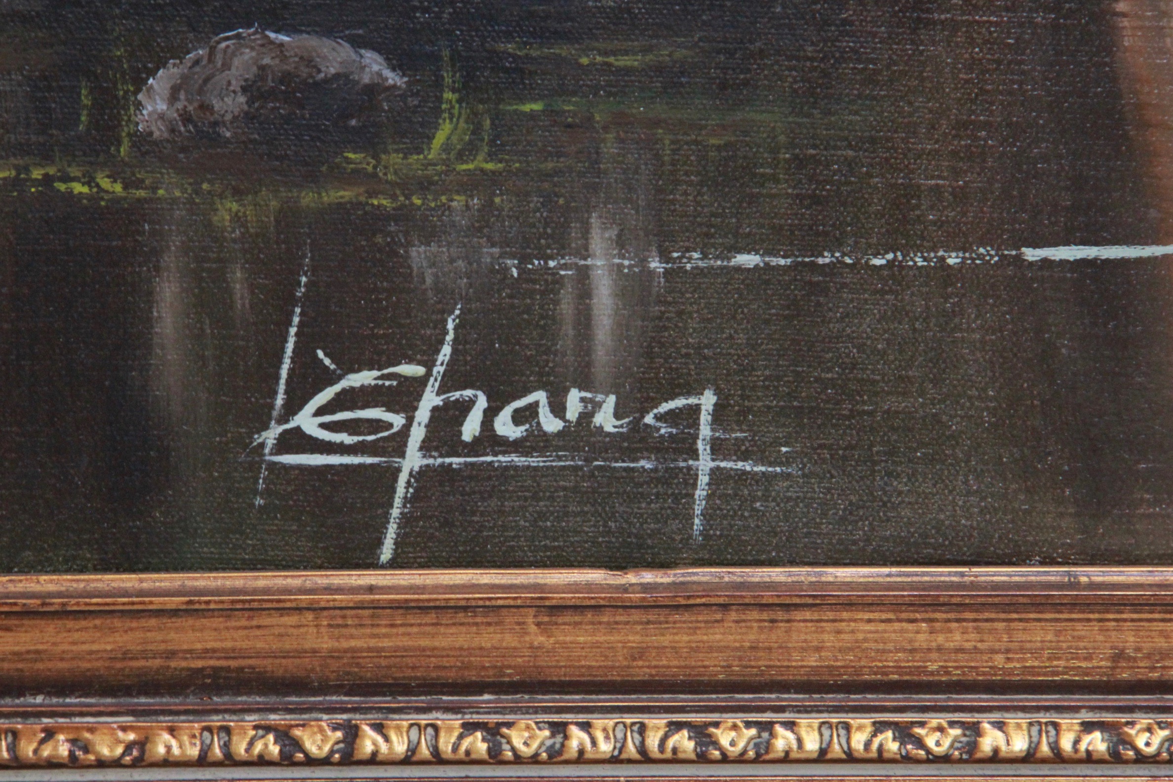 Acrylic Painting on Canvas of Landscape