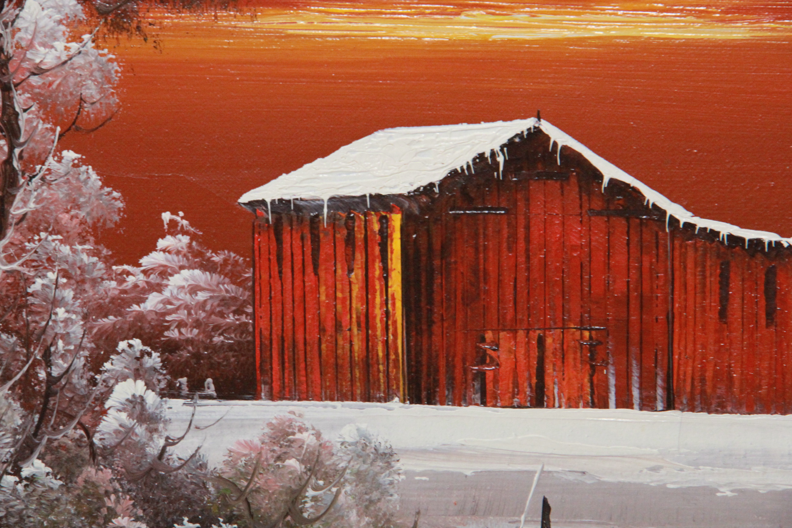 Everett Woodson Oil Painting on Canvas of Landscape