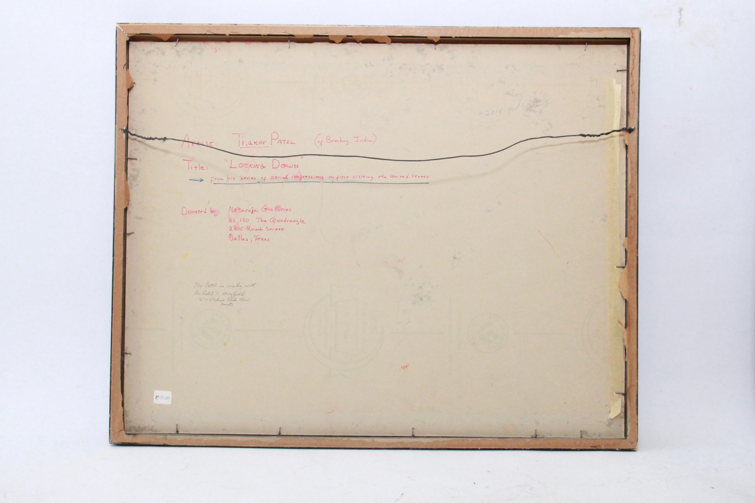 Thakor Patel Acrylic Painting on Paper "Looking Down"