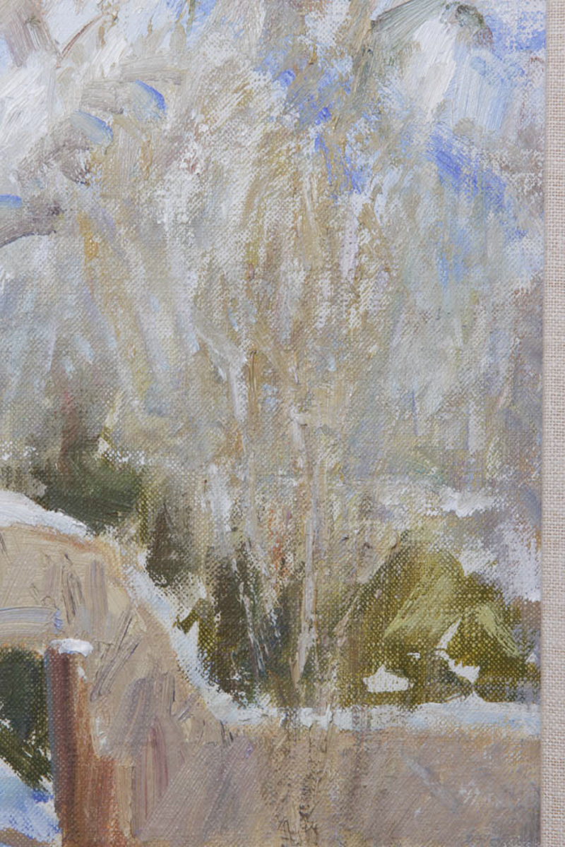 John O. Encinias Original Oil Painting "Santurio de Chimayo"