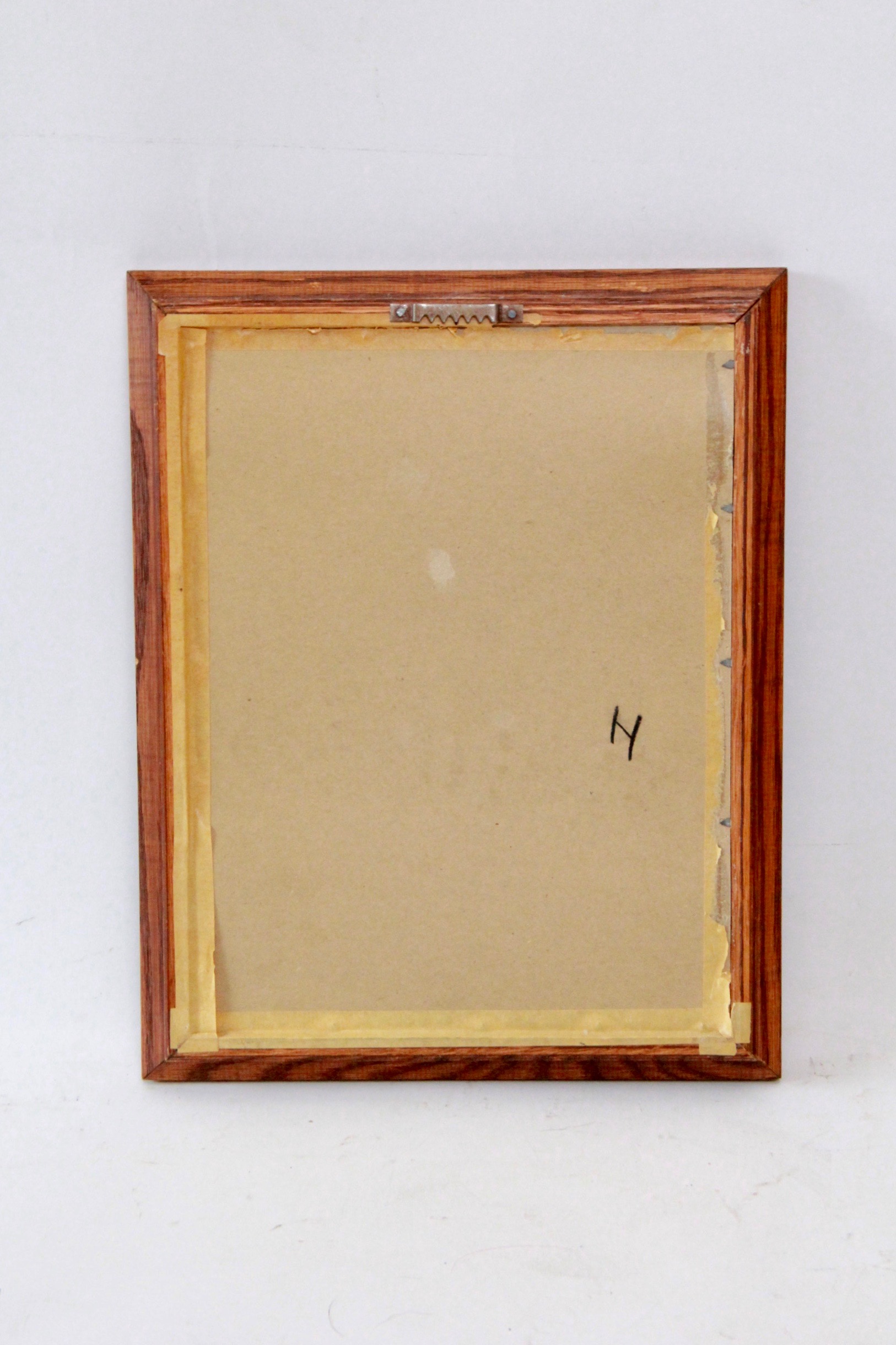 Russel Noganosh Silk Screen "IX" and CM Russel Reproduction Print on Leather