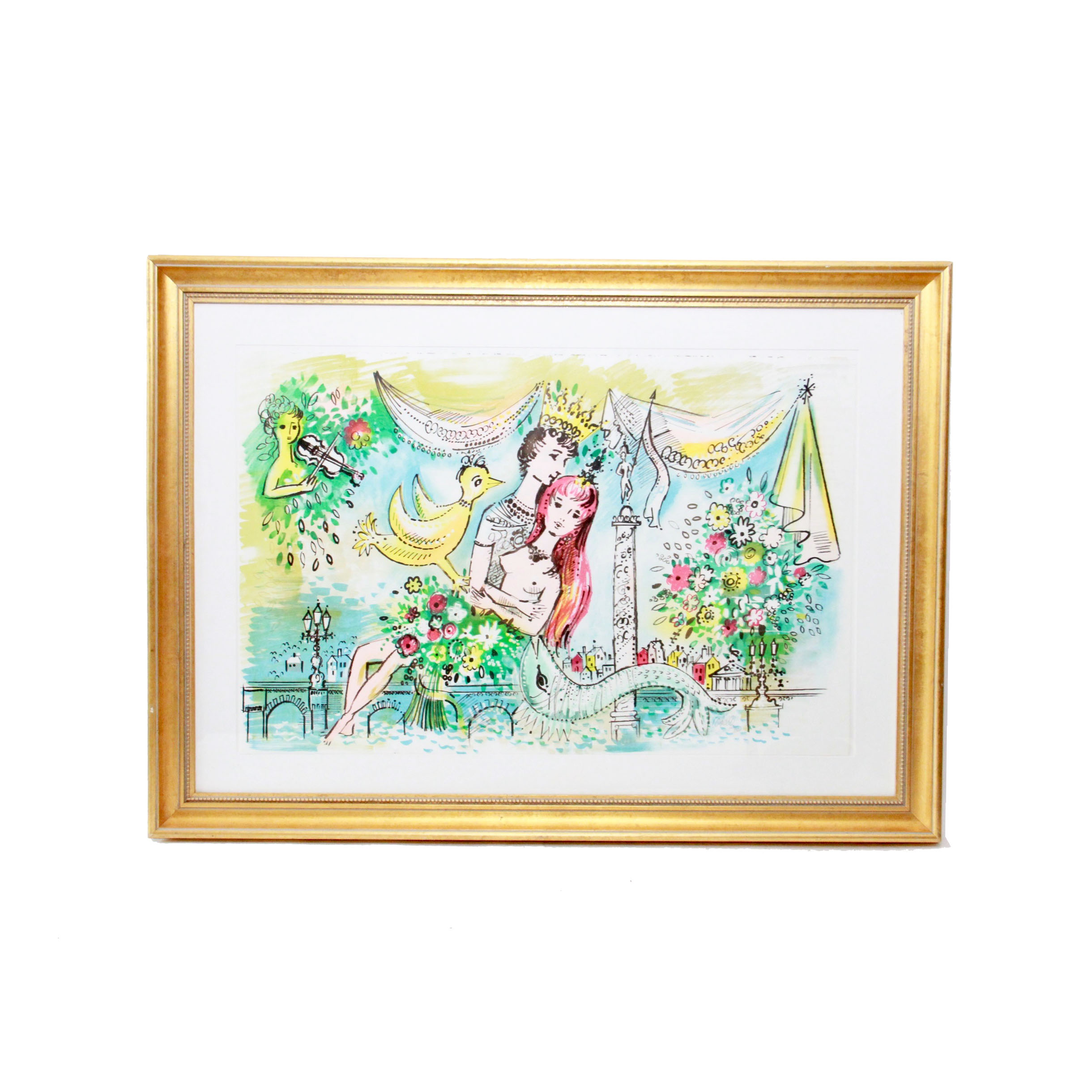 Charles Cobelle Limited Edition Offset Lithograph "Royal Lovers"