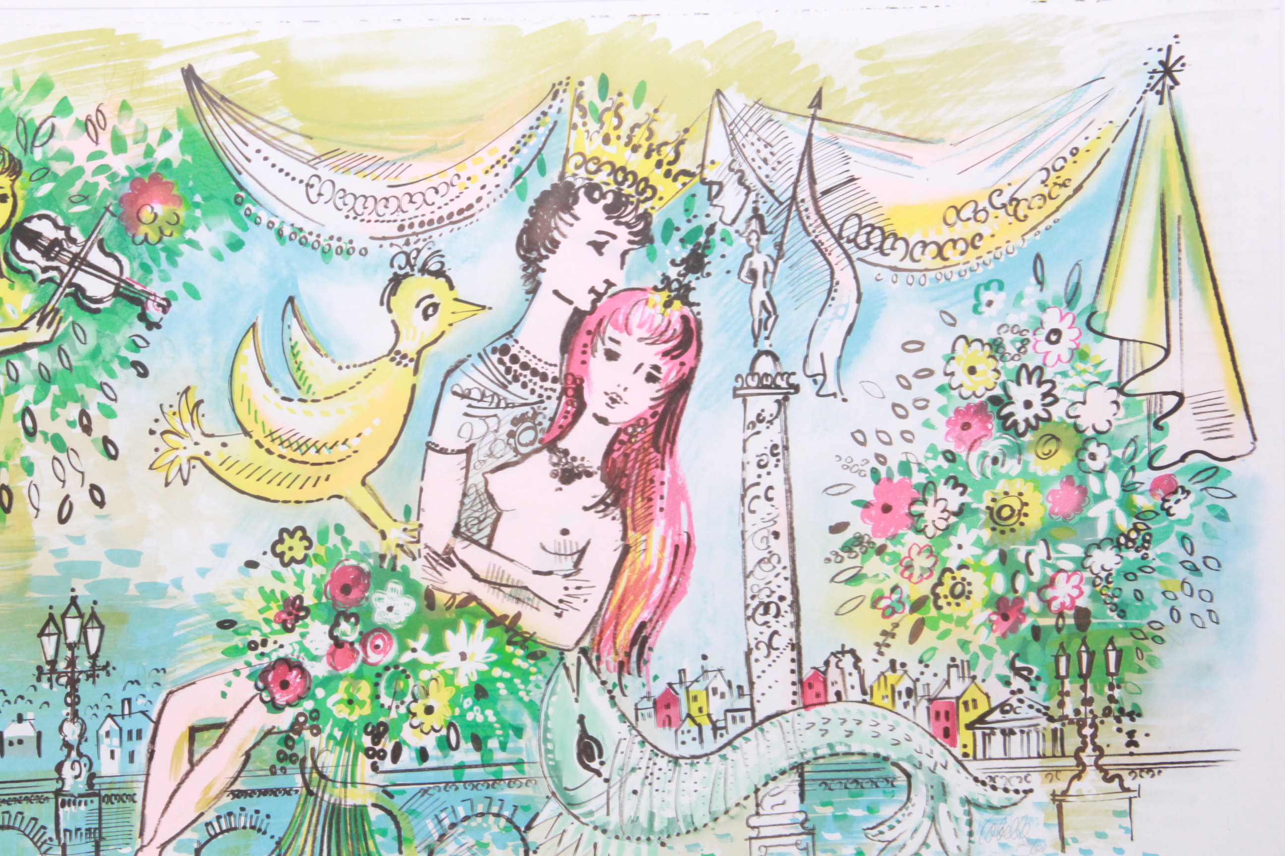 Charles Cobelle Limited Edition Offset Lithograph "Royal Lovers"