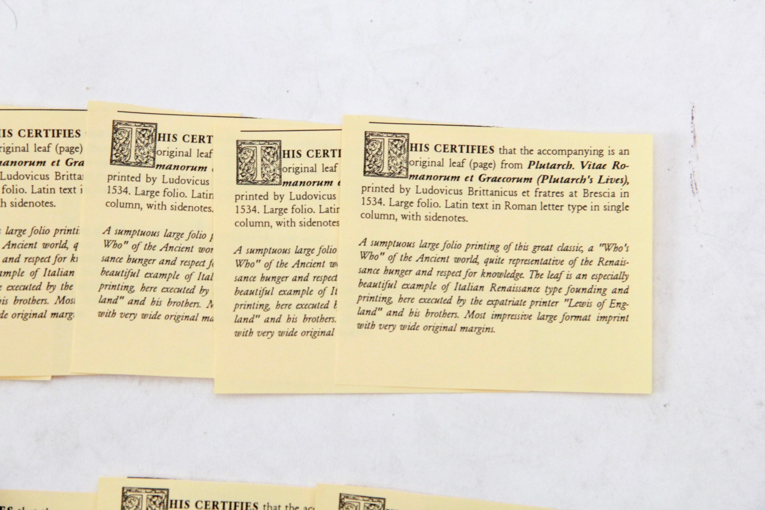 Collection of Pages of Early Books