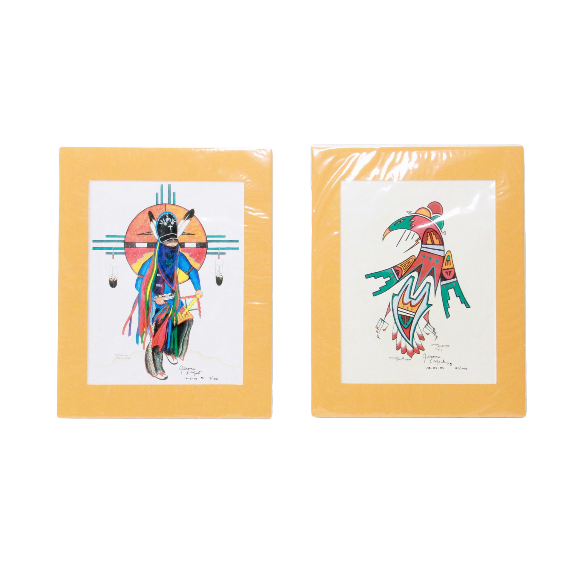 Jerome Martinez Limited Edition Lithographs of Pueblo Native American Imagery