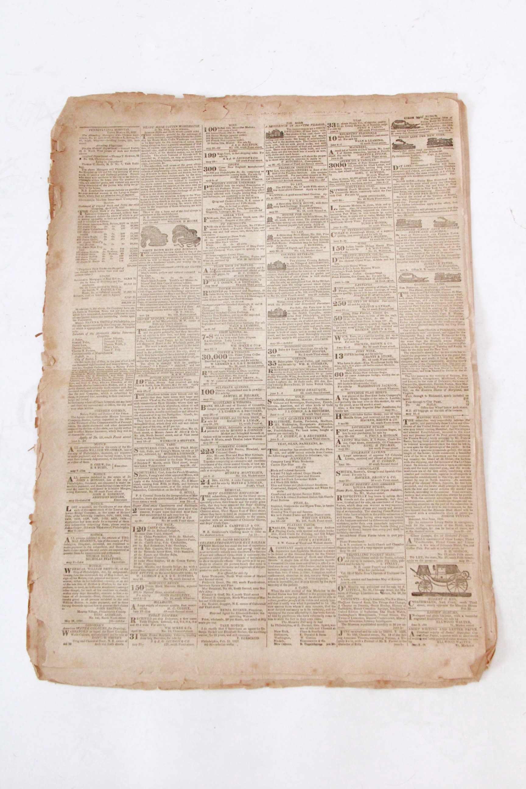 Antique 1800s Newspapers and Military Ephemera