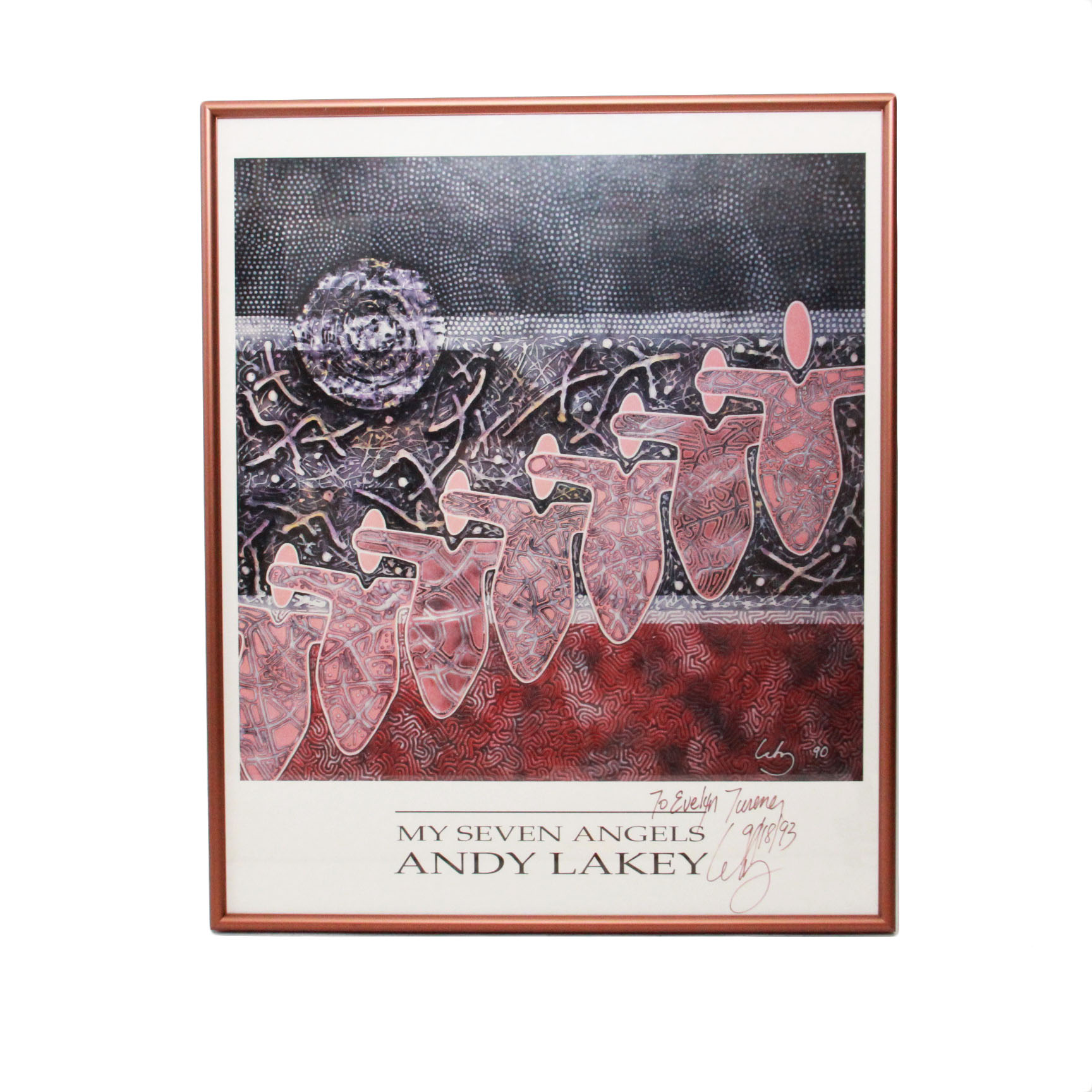 Andy Lakey Offset Lithograph "My Seven Angels"