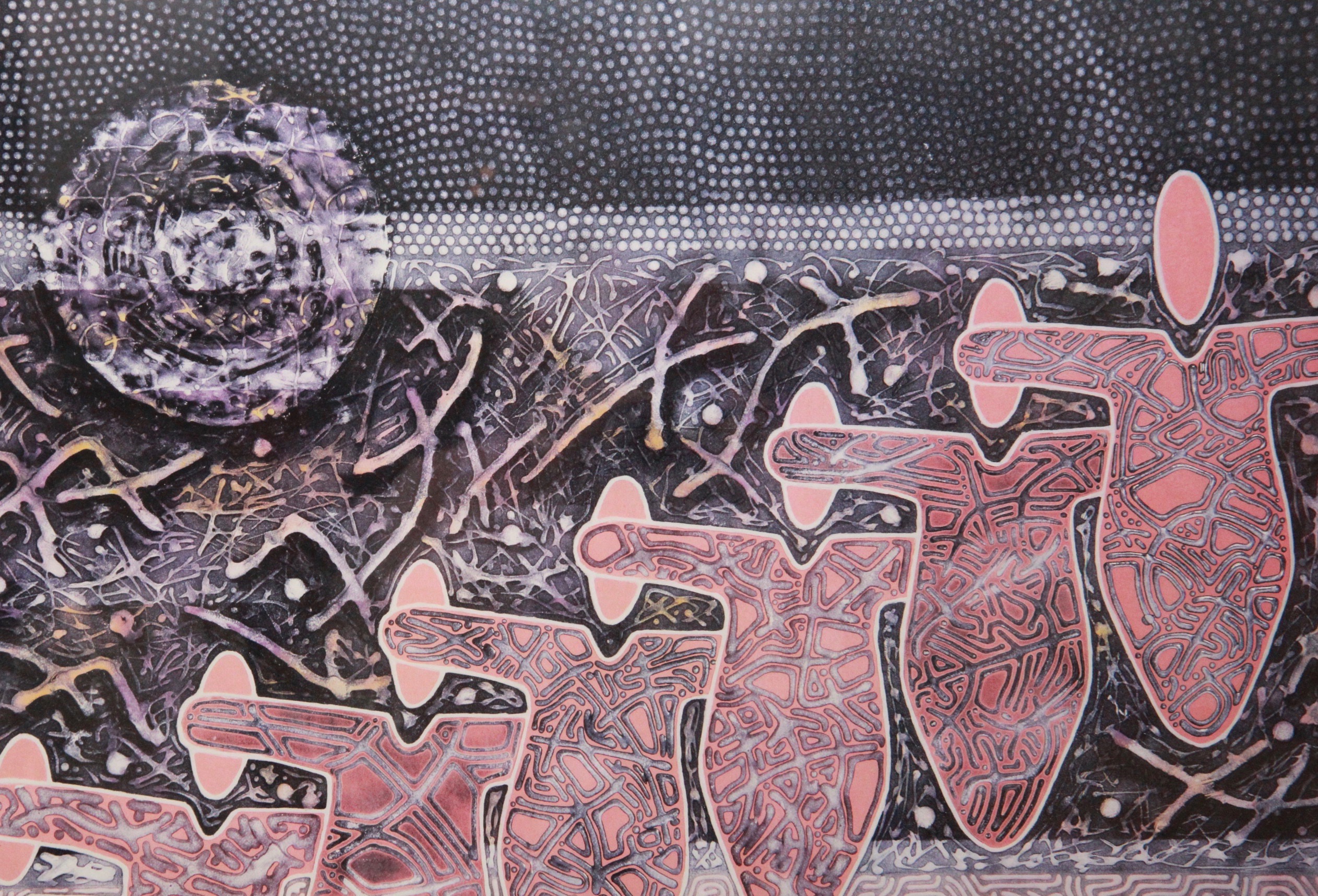 Andy Lakey Offset Lithograph "My Seven Angels"