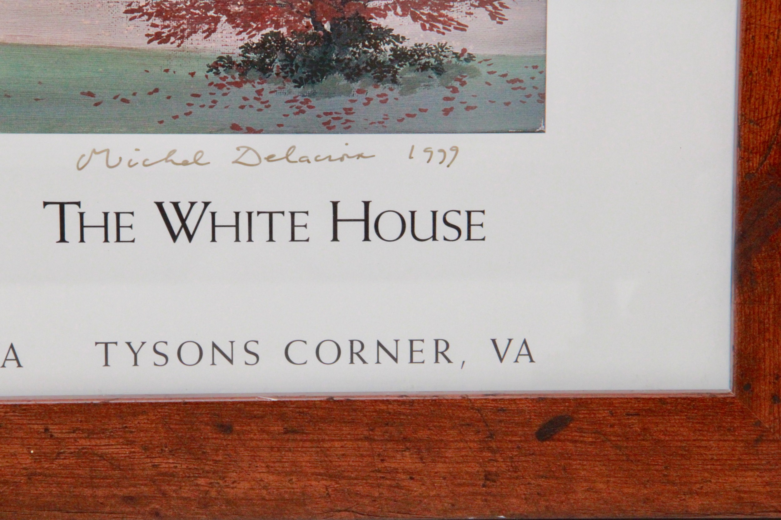 Michel Delacroix Offset Lithograph "The White House"