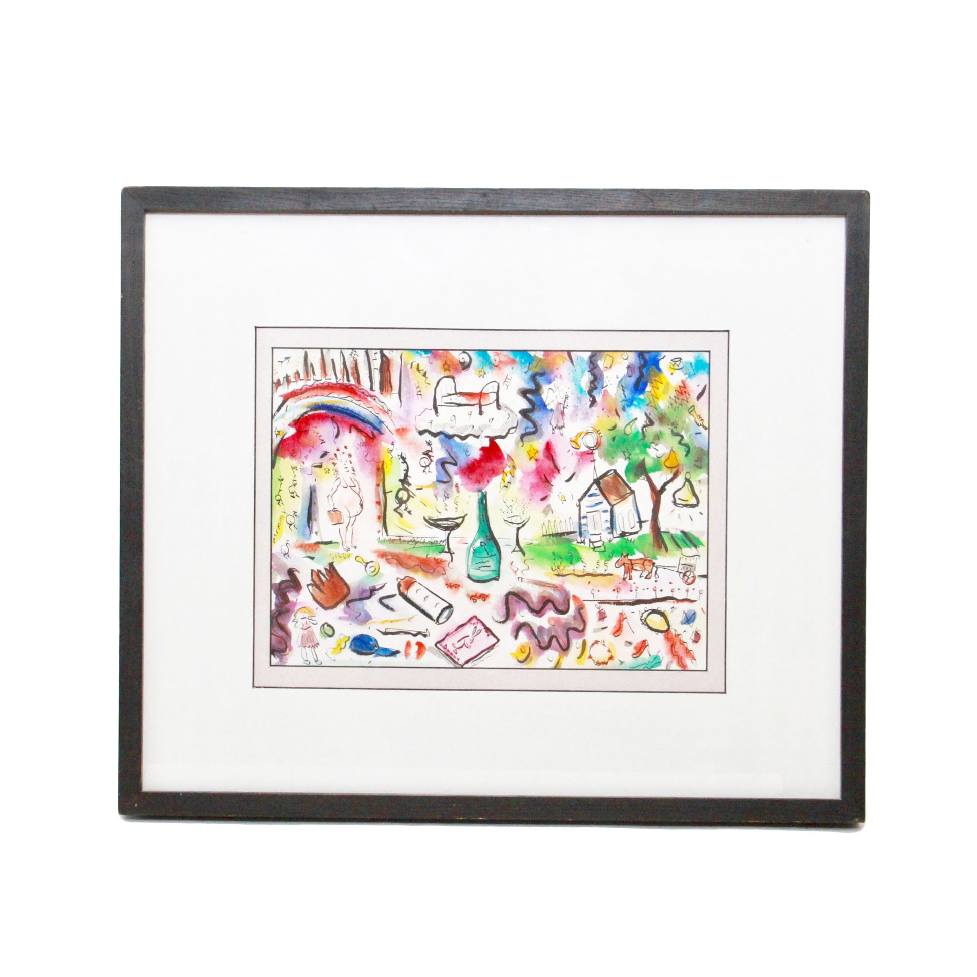 Randolph B. Howard Watercolor Painting on Paper "Love and Marriage"