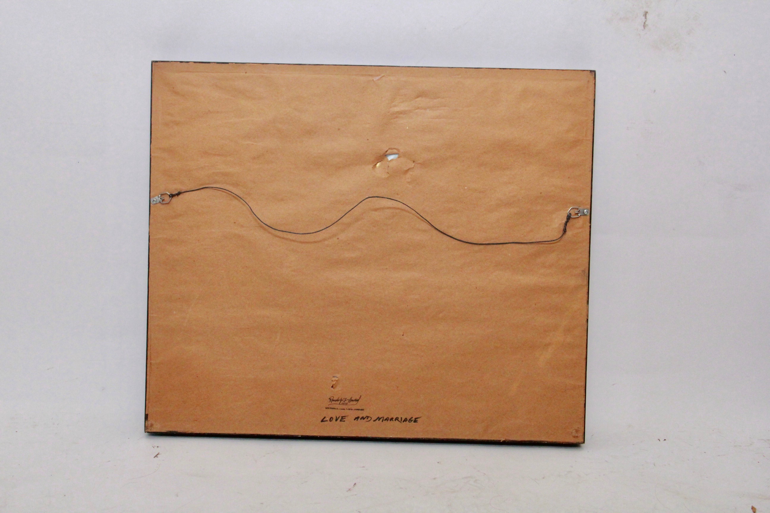 Randolph B. Howard Watercolor Painting on Paper "Love and Marriage"