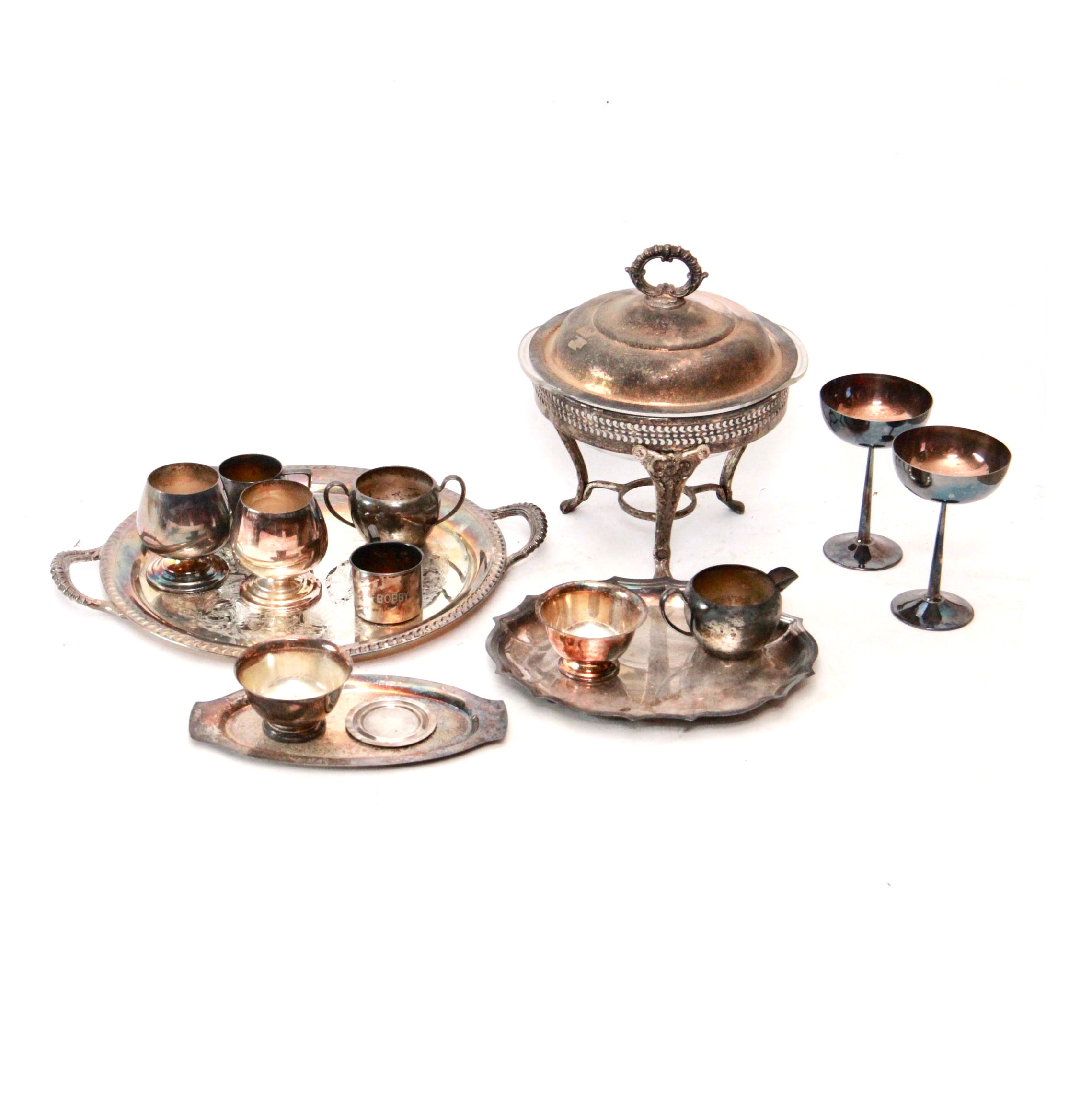 Silver Plated Tableware Featuring Rogers & Son